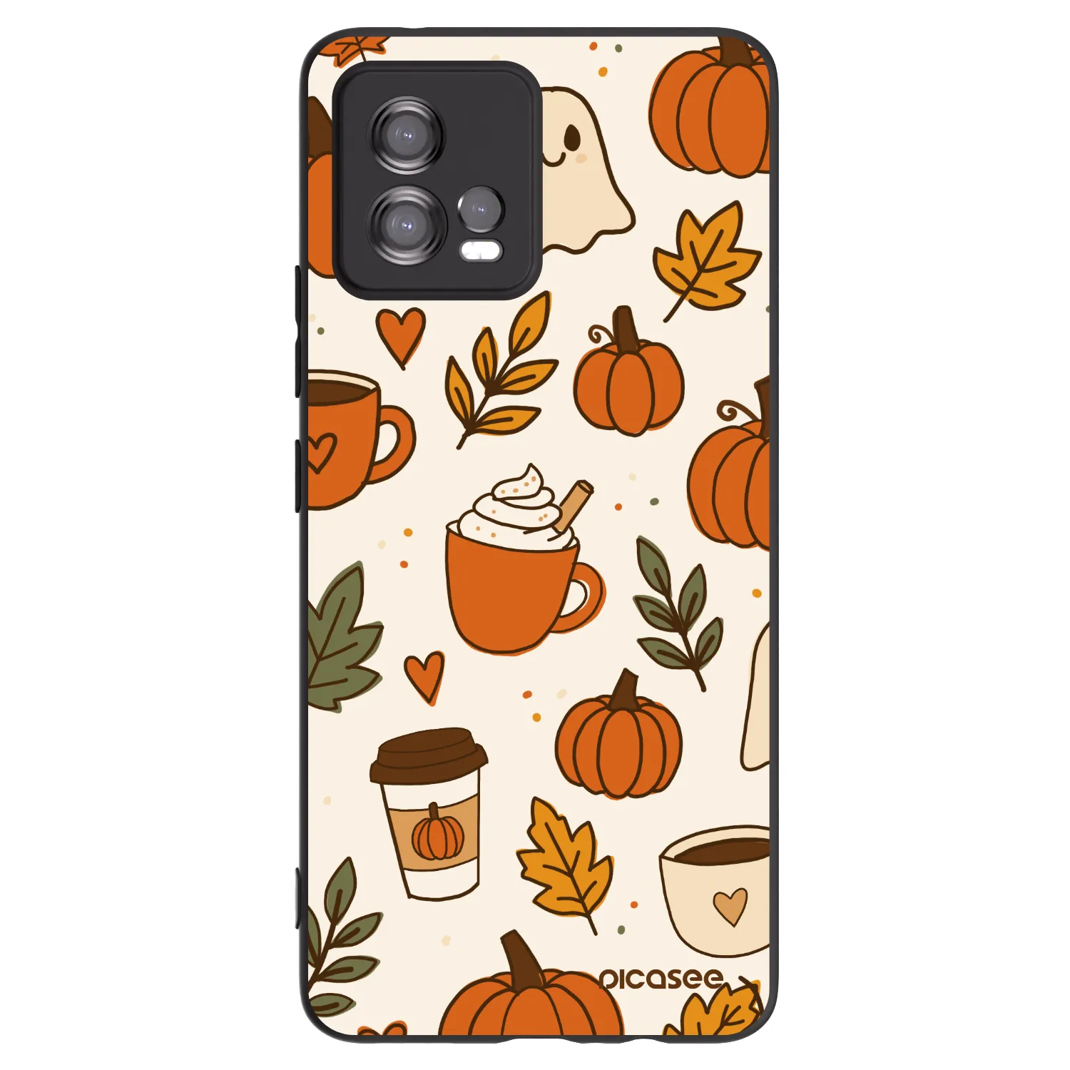 Picasee silikónový čierny obal pre Motorola Moto G72 - Fall vibes