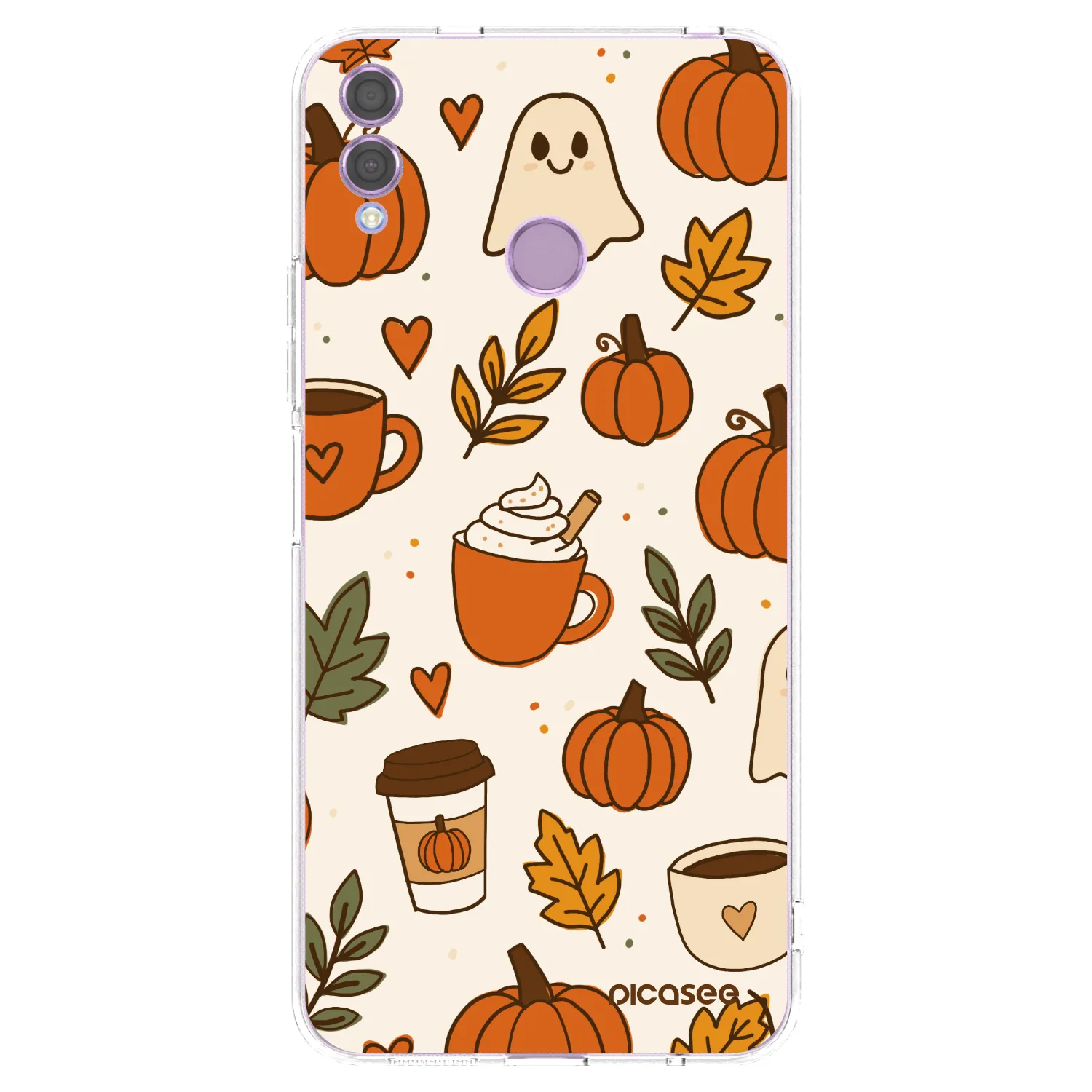 Picasee silikónový prehľadný obal pre Honor 8X - Fall vibes