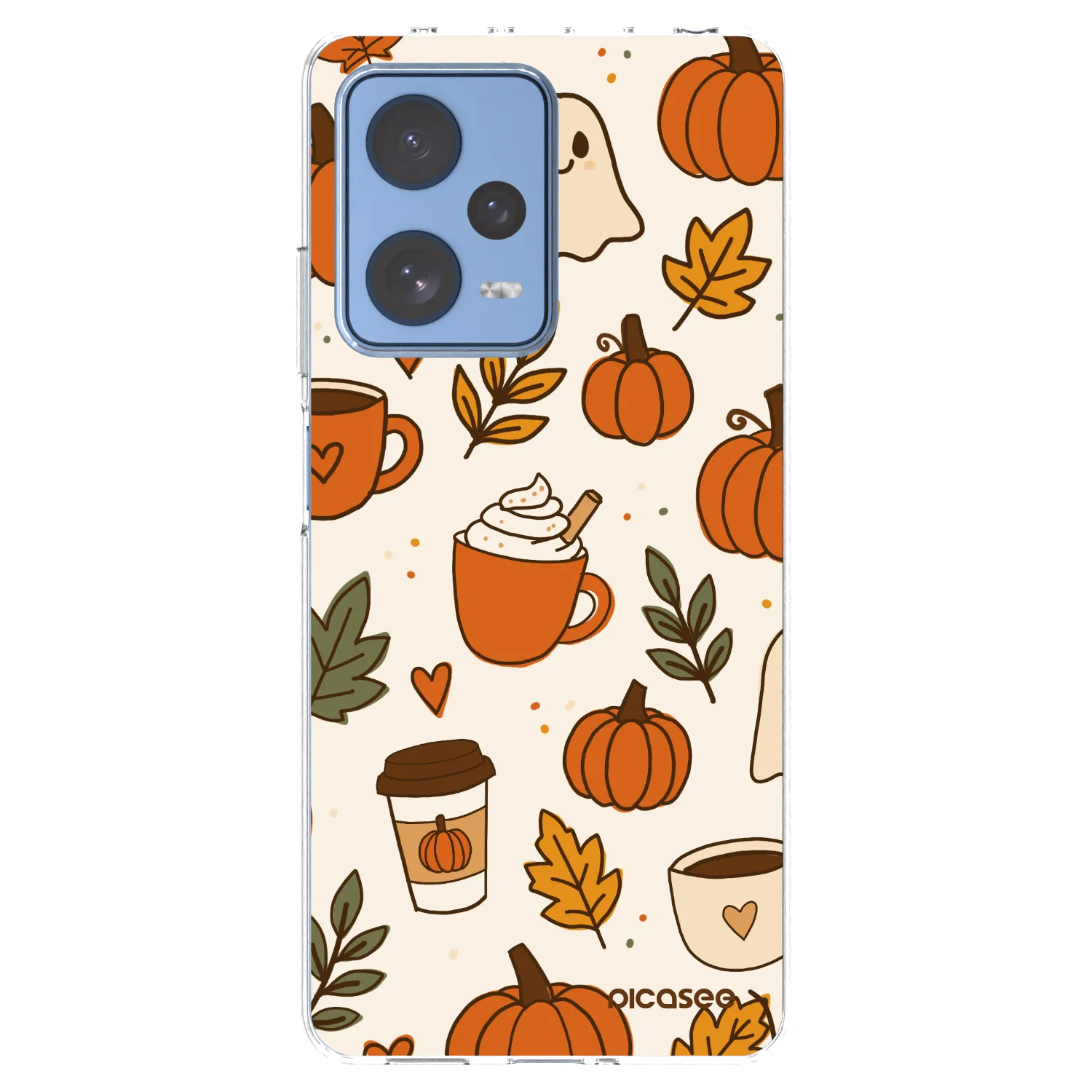 Picasee silikónový prehľadný obal pre Xiaomi Redmi Note 12 Pro 5G - Fall vibes
