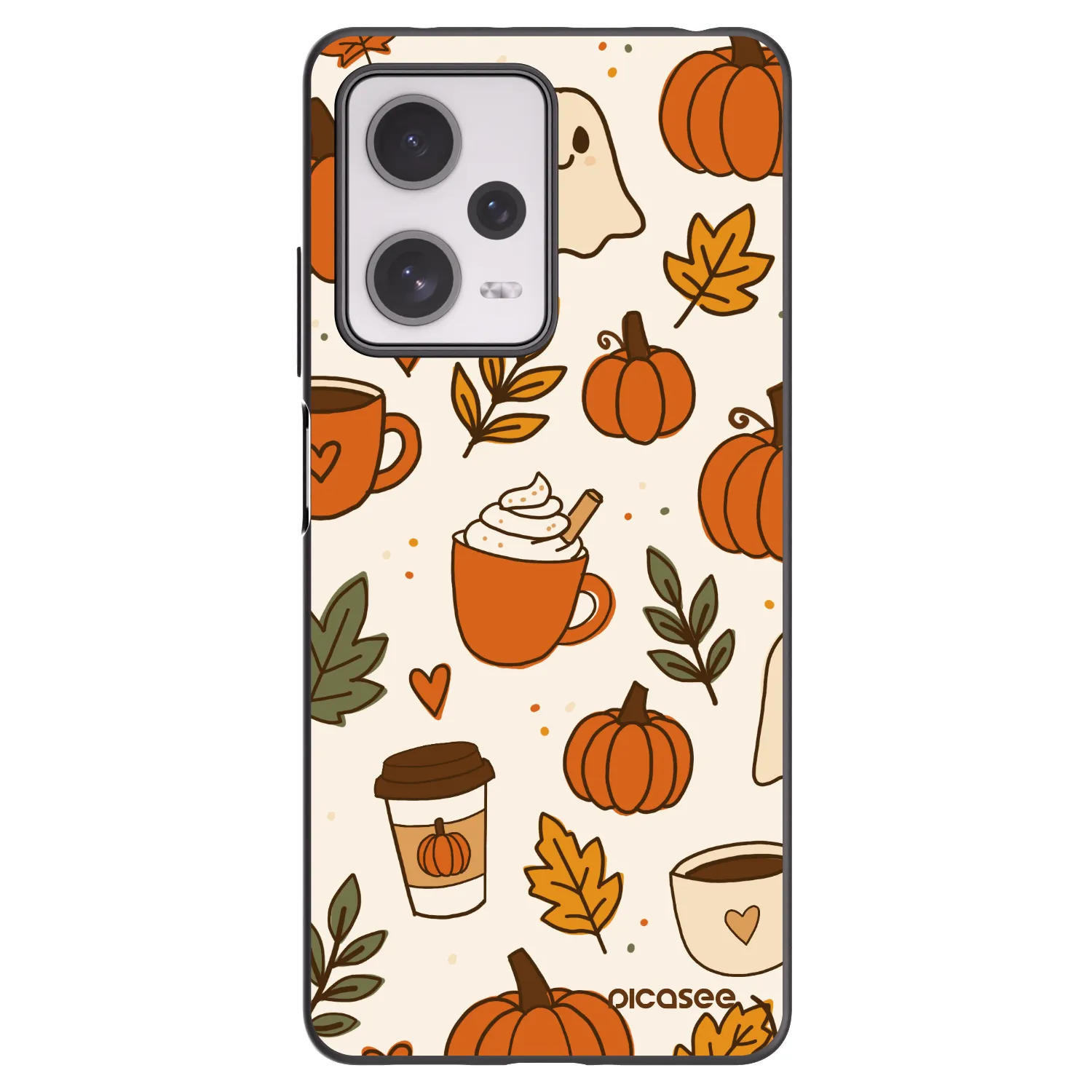 Picasee silikónový čierny obal pre Xiaomi Redmi Note 12 Pro+ 5G - Fall vibes