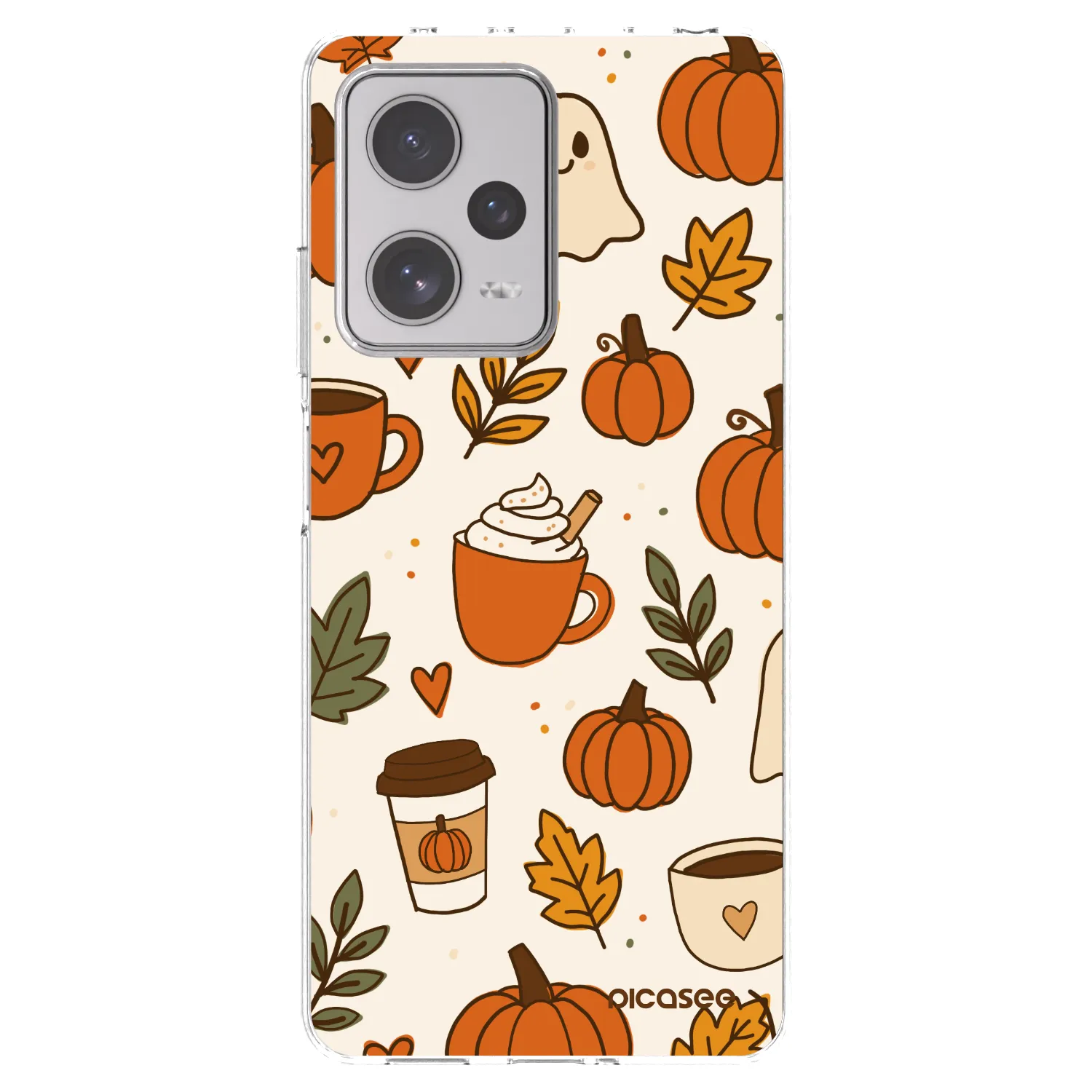 Picasee silikónový prehľadný obal pre Xiaomi Redmi Note 12 Pro+ 5G - Fall vibes