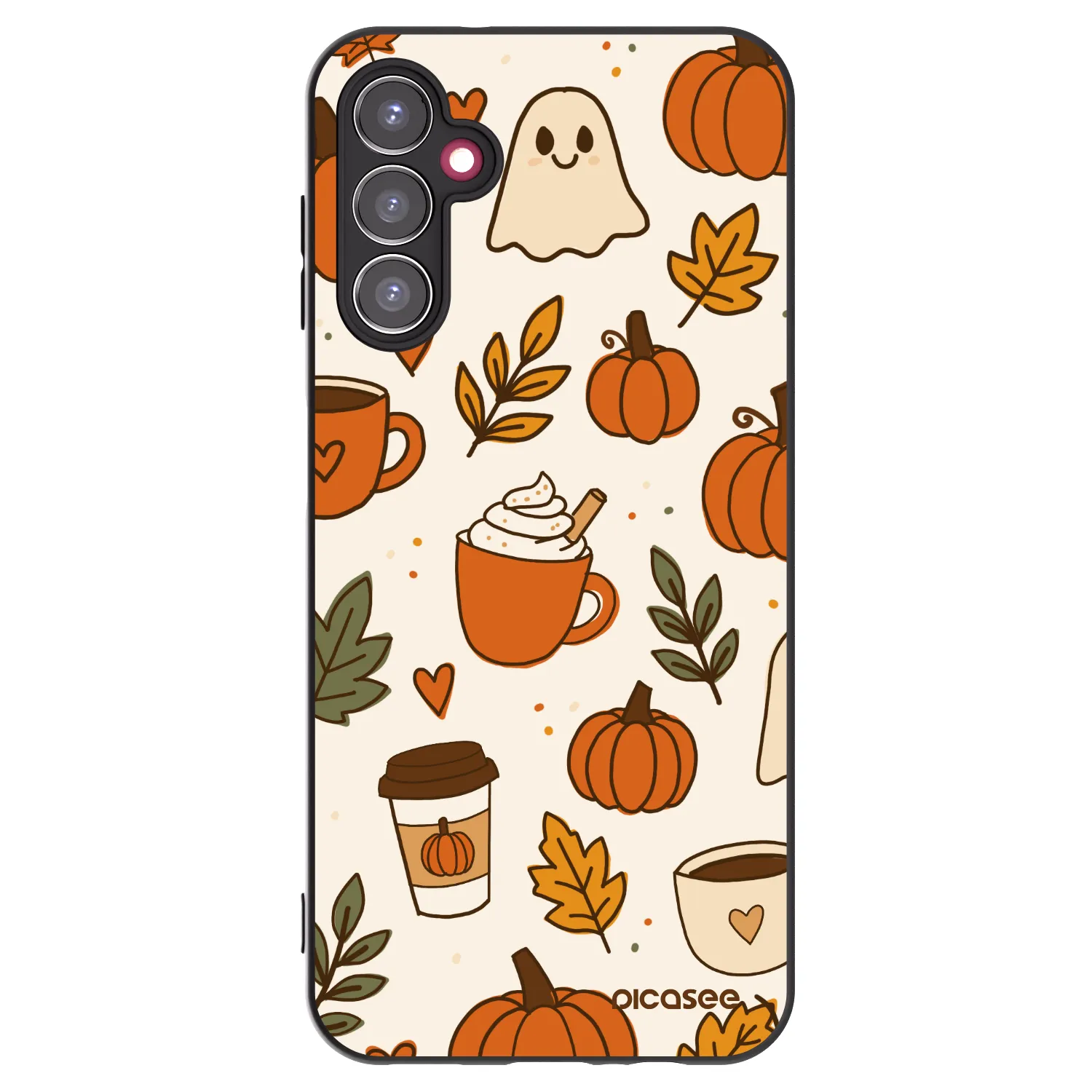 Picasee silikónový čierny obal pre Samsung Galaxy A14 4G A145R - Fall vibes
