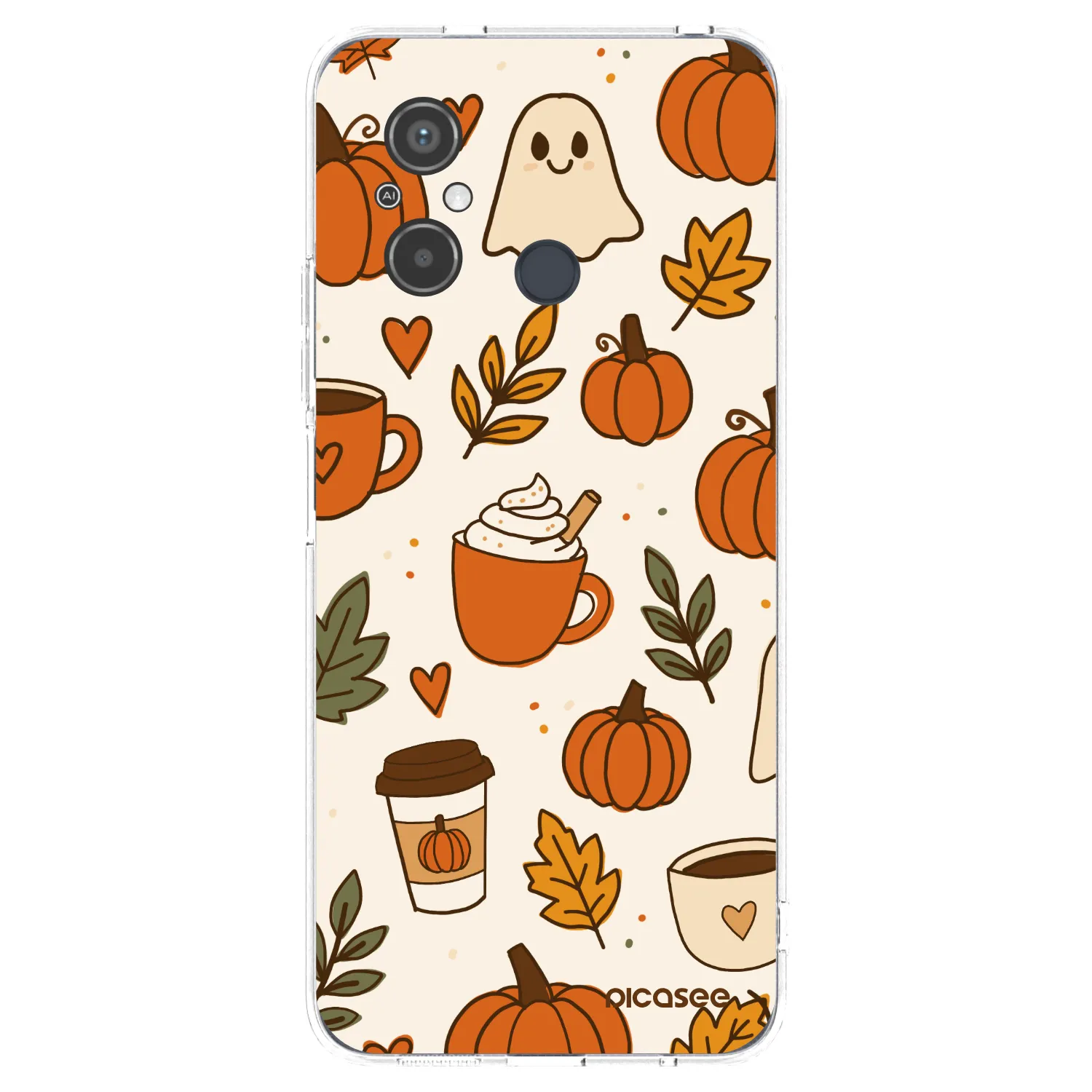 Picasee silikónový prehľadný obal pre Xiaomi Redmi 12C - Fall vibes