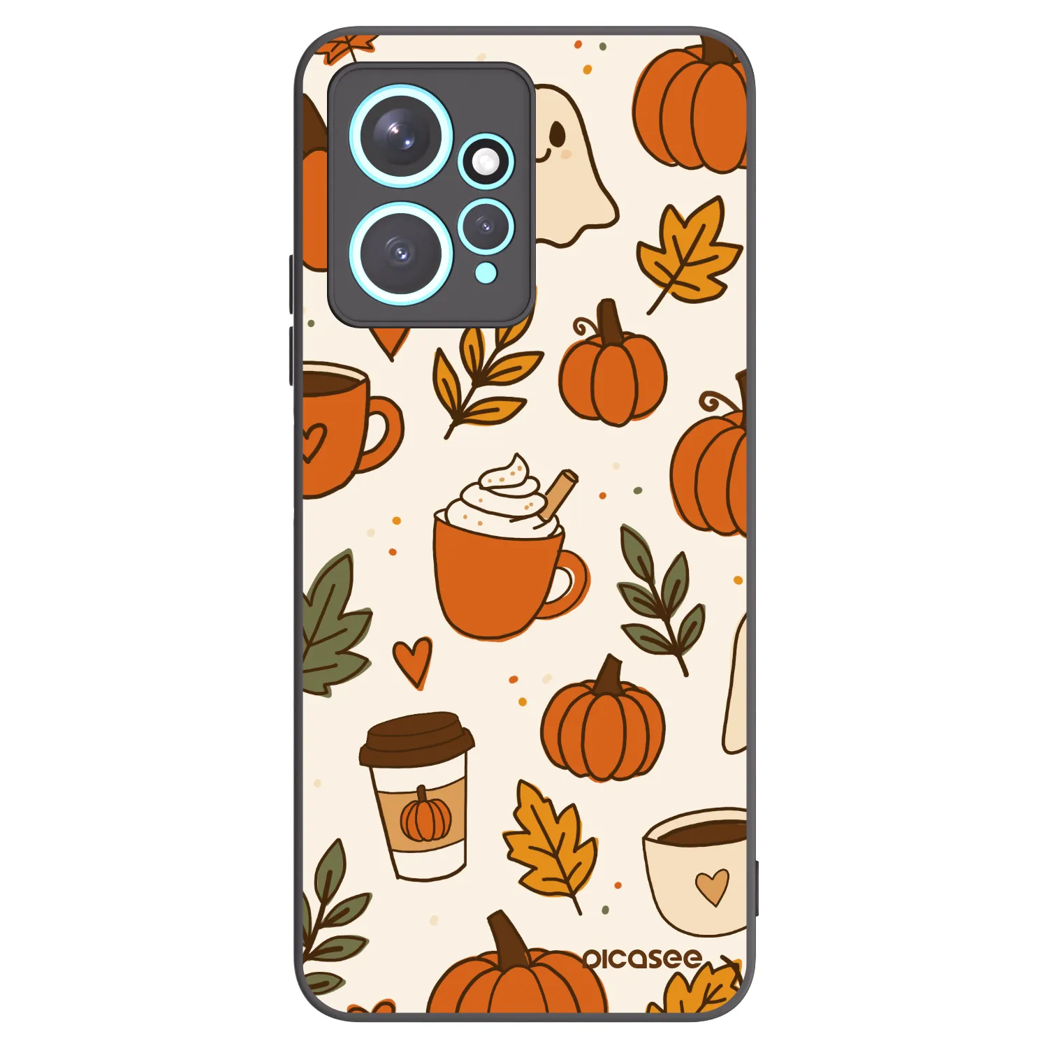 Picasee silikónový čierny obal pre Xiaomi Redmi Note 12 4G - Fall vibes