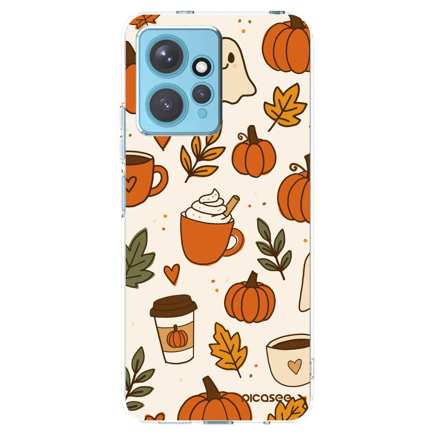 Picasee silikónový prehľadný obal pre Xiaomi Redmi Note 12 4G - Fall vibes