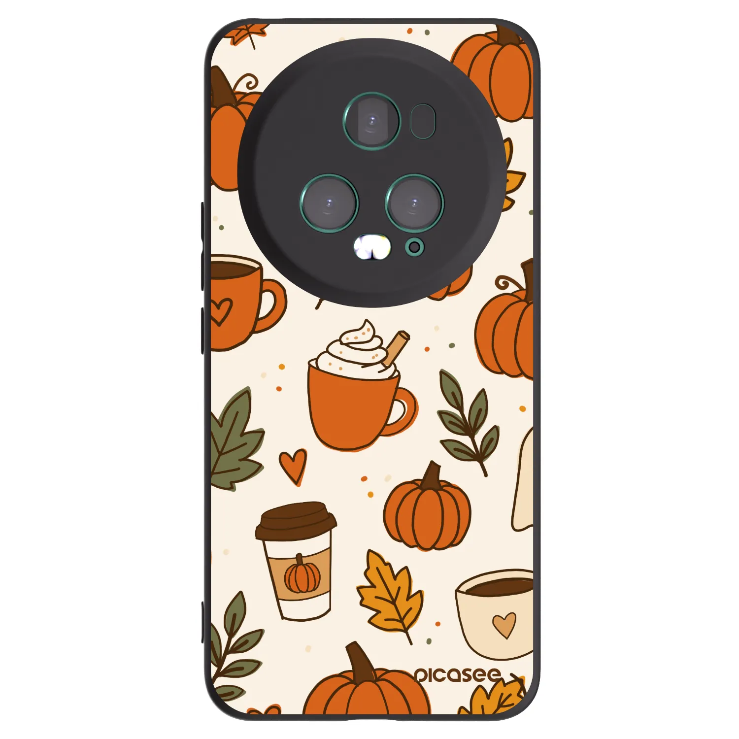 Picasee silikónový čierny obal pre Honor Magic5 Pro - Fall vibes