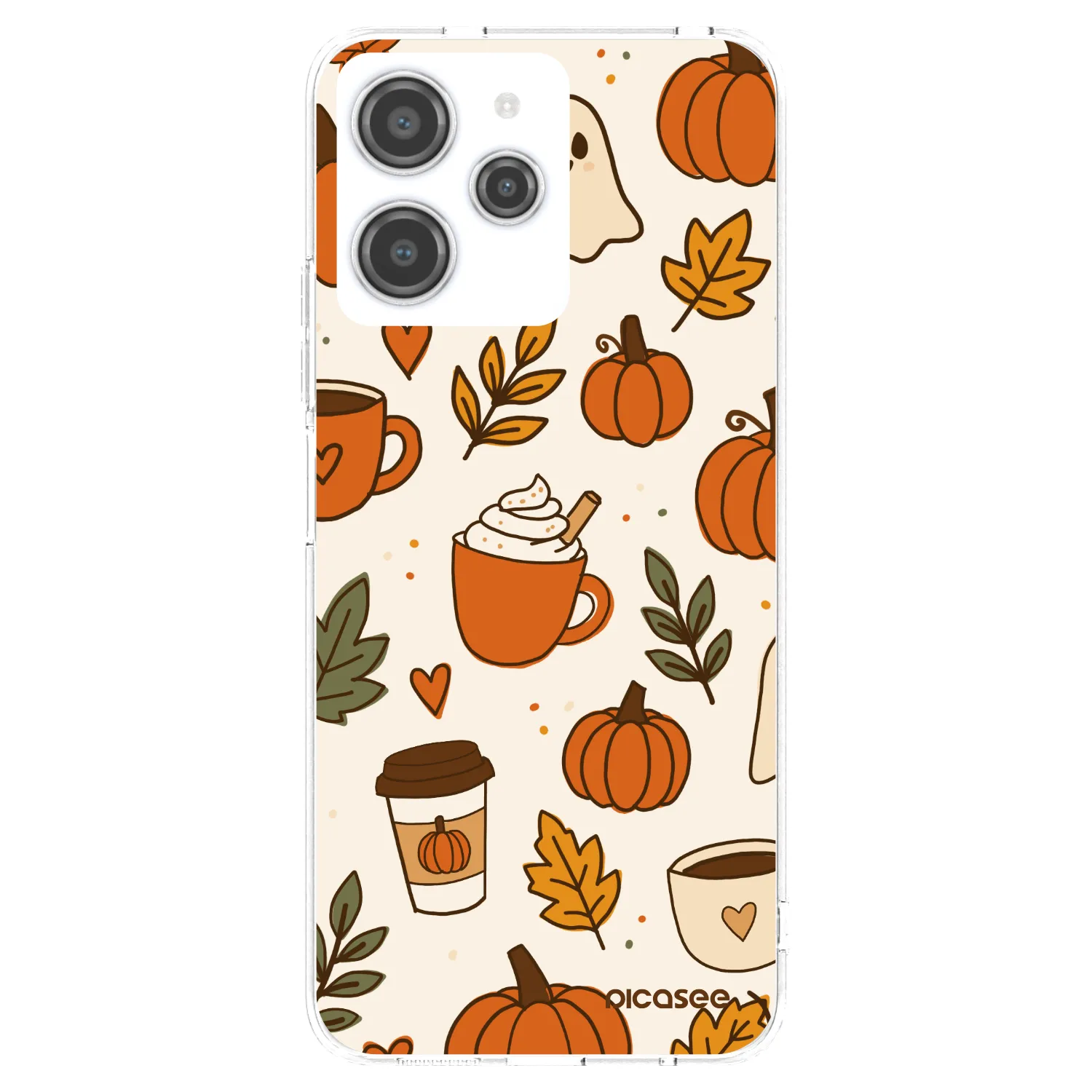 Picasee silikónový prehľadný obal pre Xiaomi Redmi 12 4G - Fall vibes