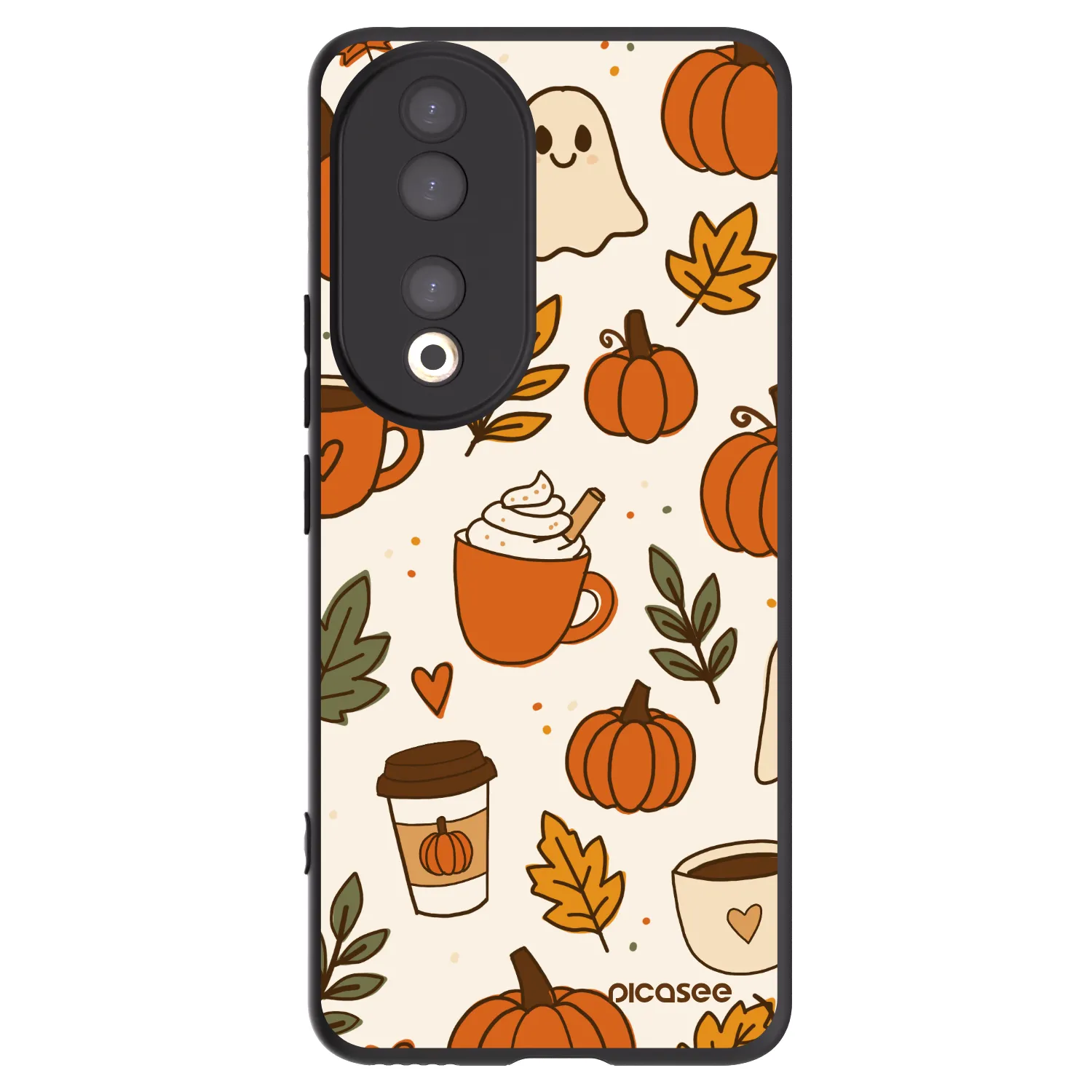 Picasee silikónový čierny obal pre Honor 90 5G - Fall vibes