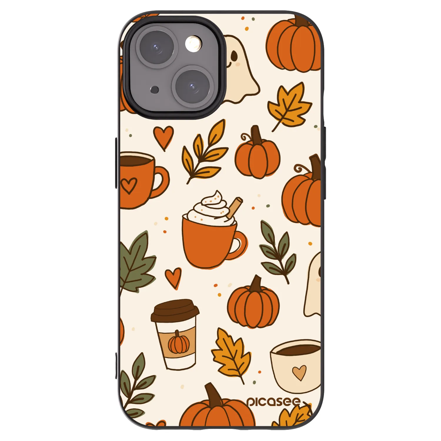 Picasee silikónový čierny obal pre Apple iPhone 15 - Fall vibes