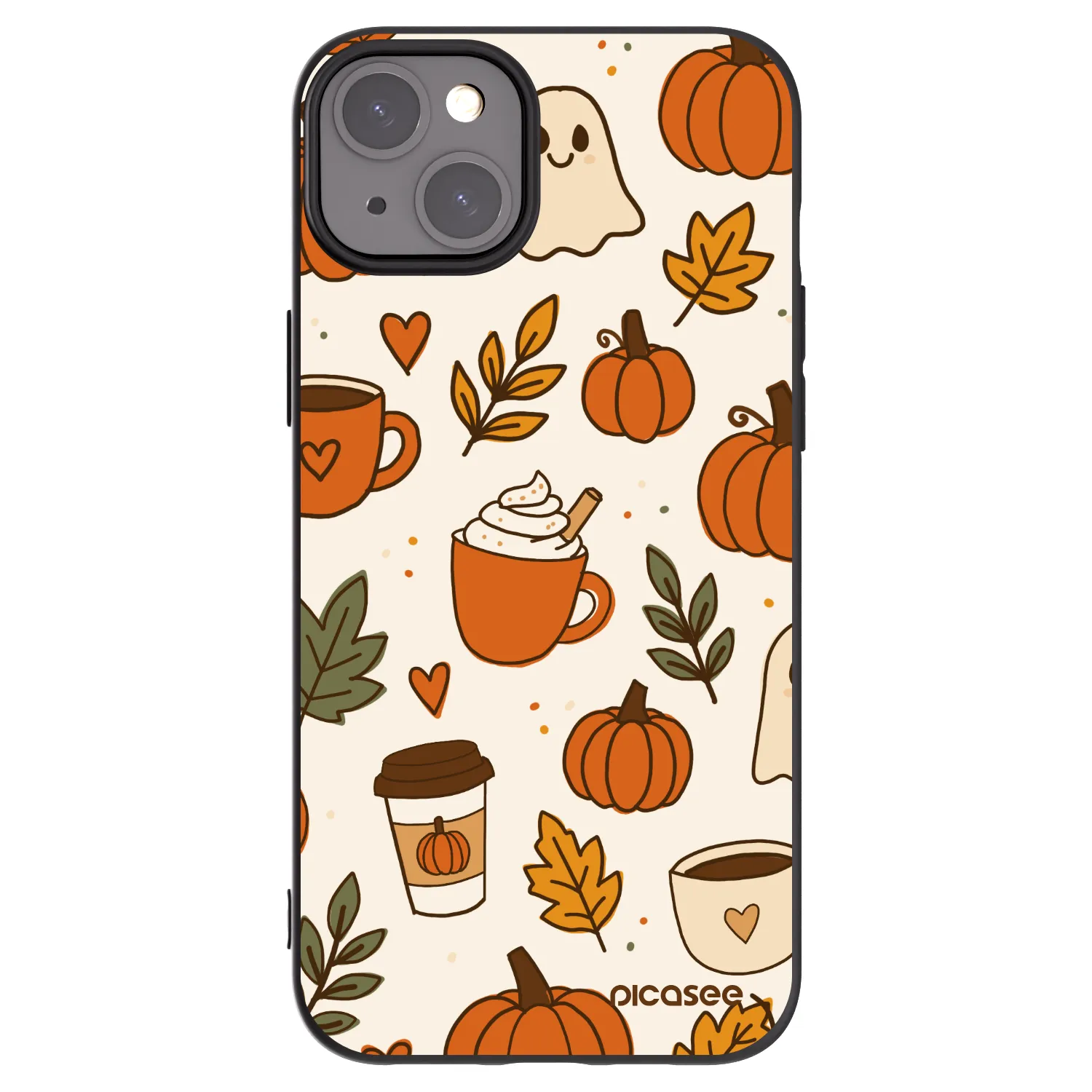 Picasee silikónový čierny obal pre Apple iPhone 15 Plus - Fall vibes