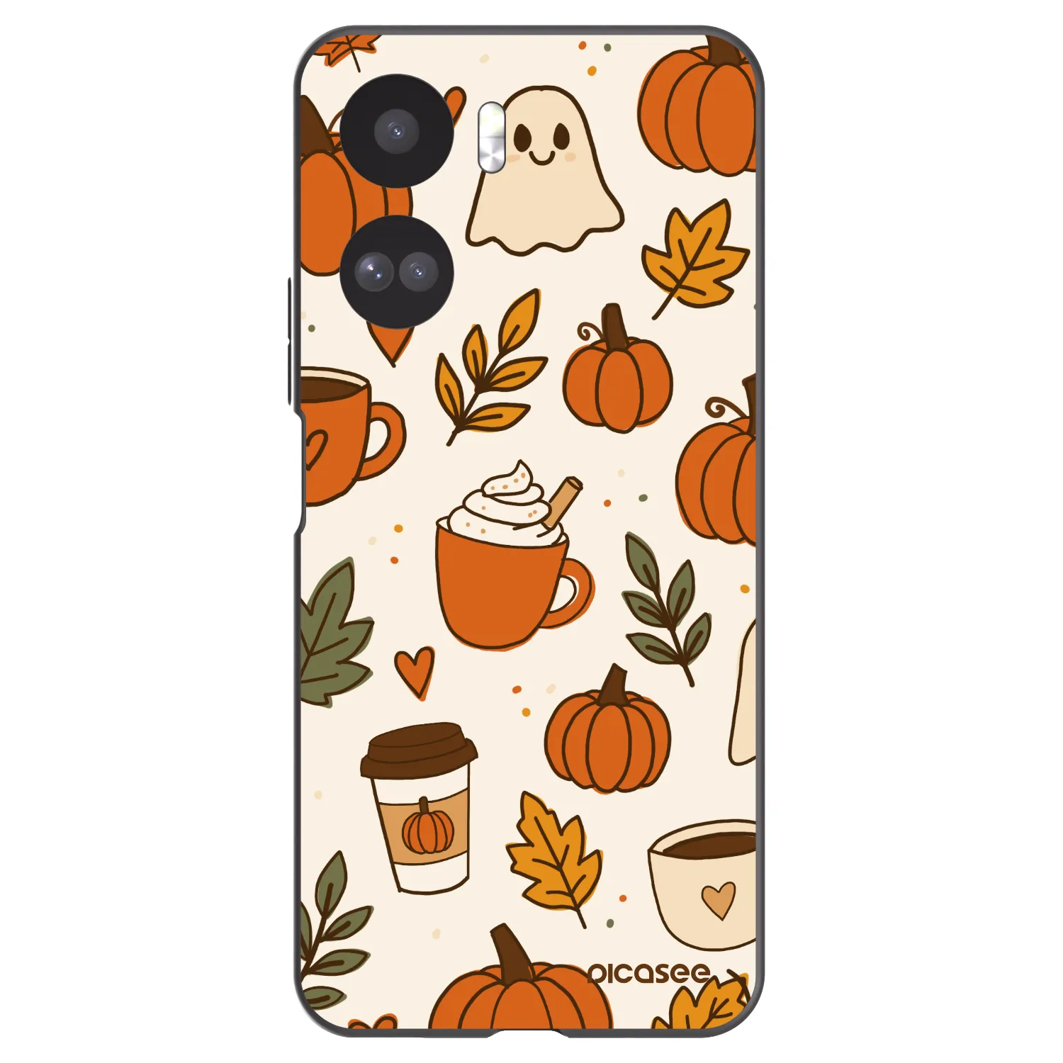 Picasee silikónový čierny obal pre Honor 90 Lite 5G - Fall vibes