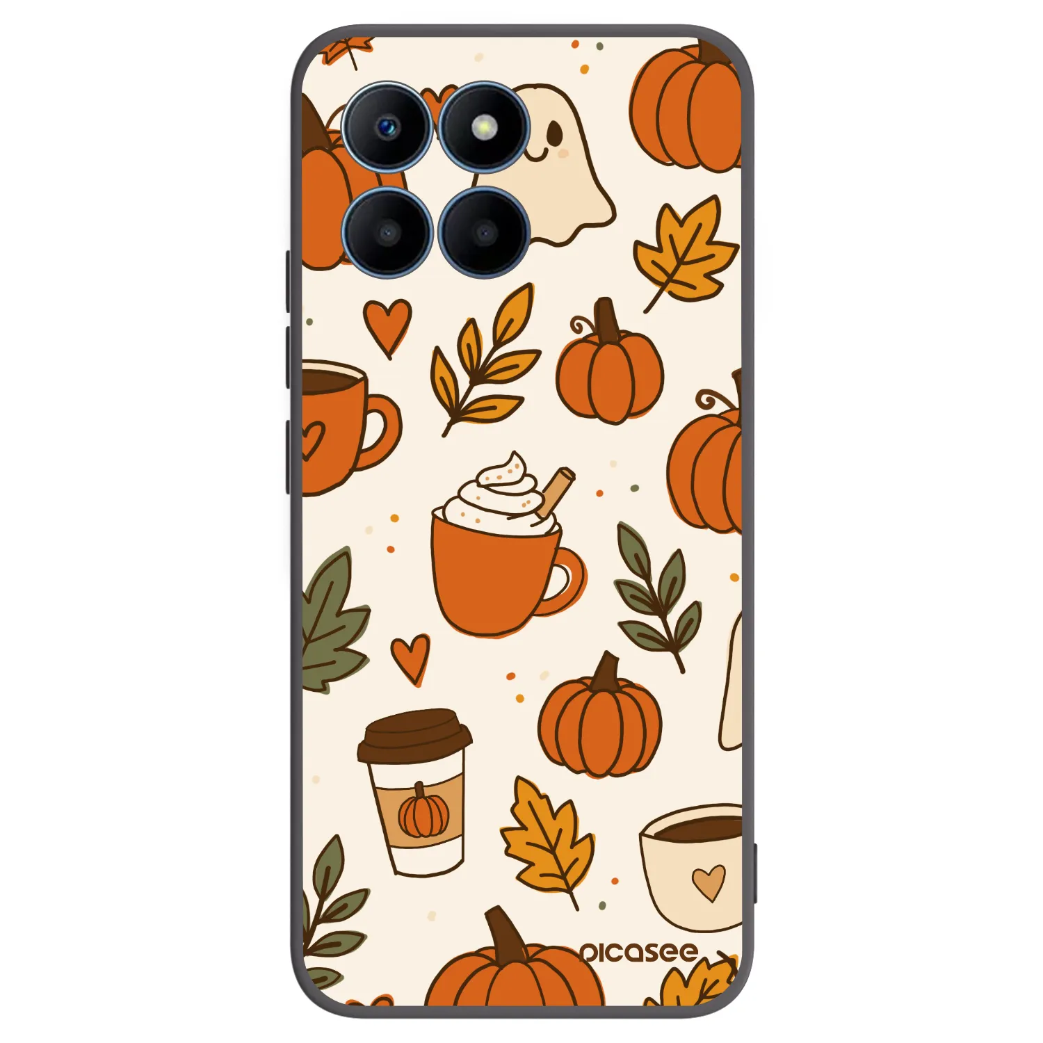 Picasee silikónový čierny obal pre Honor 70 Lite - Fall vibes
