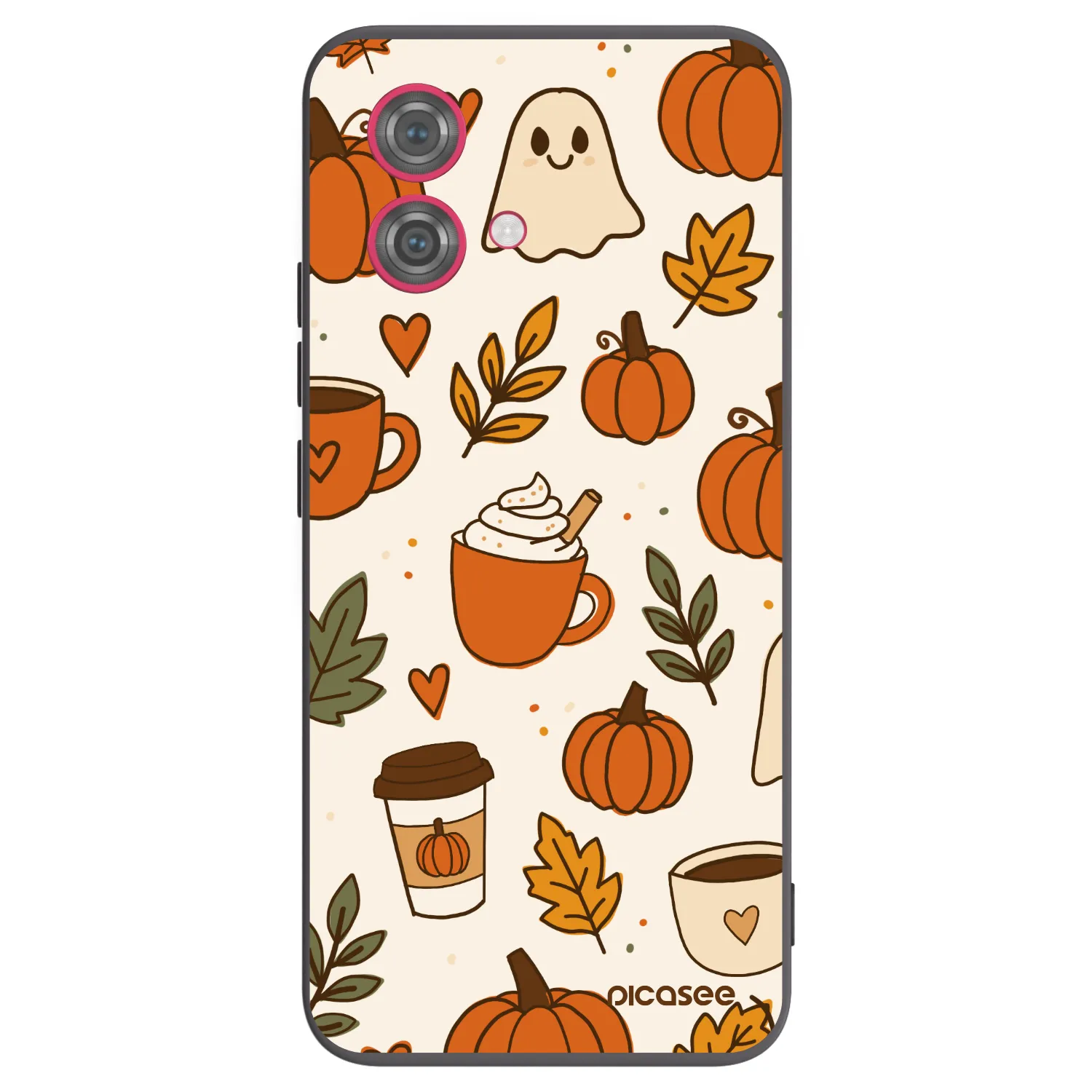 Picasee silikónový čierny obal pre Motorola Moto G84 5G - Fall vibes