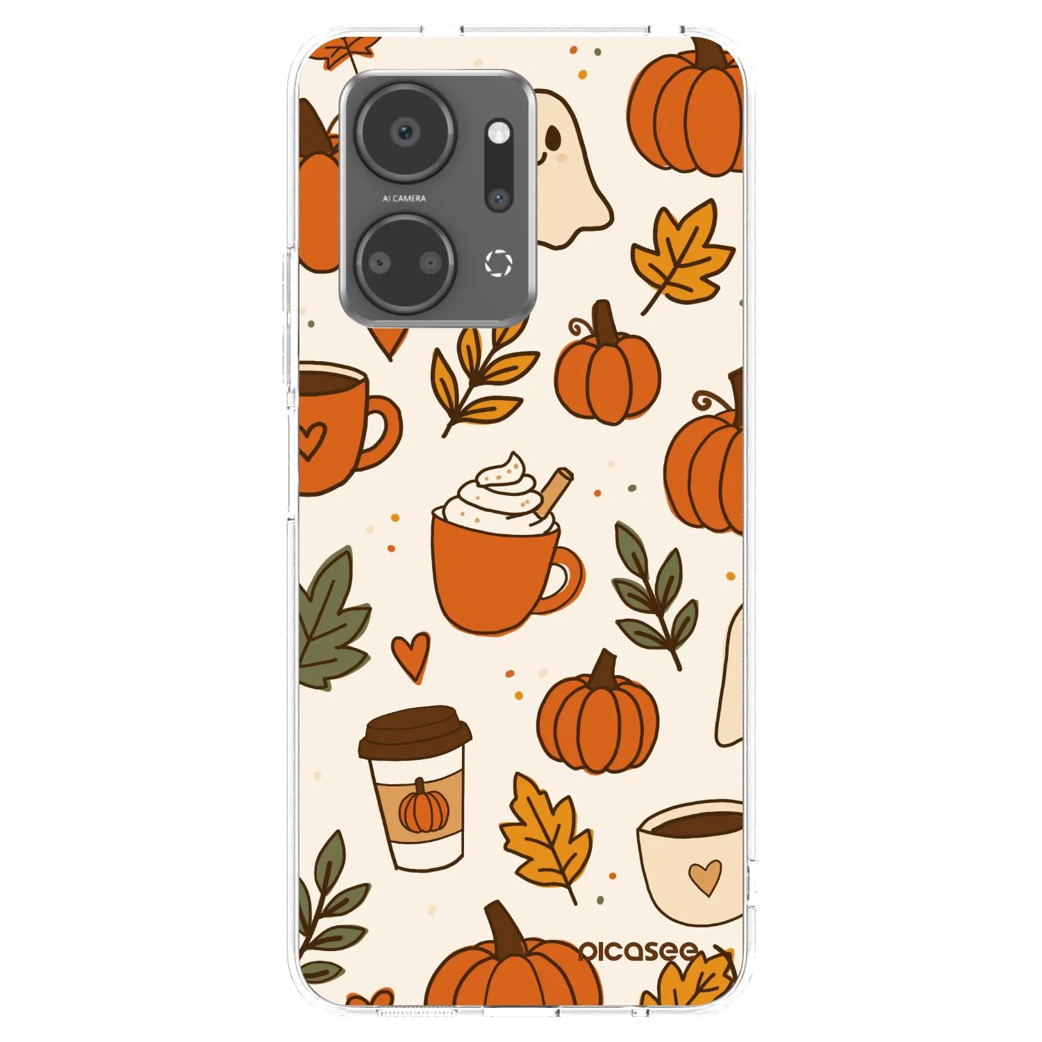 Picasee silikónový prehľadný obal pre Honor X7a - Fall vibes