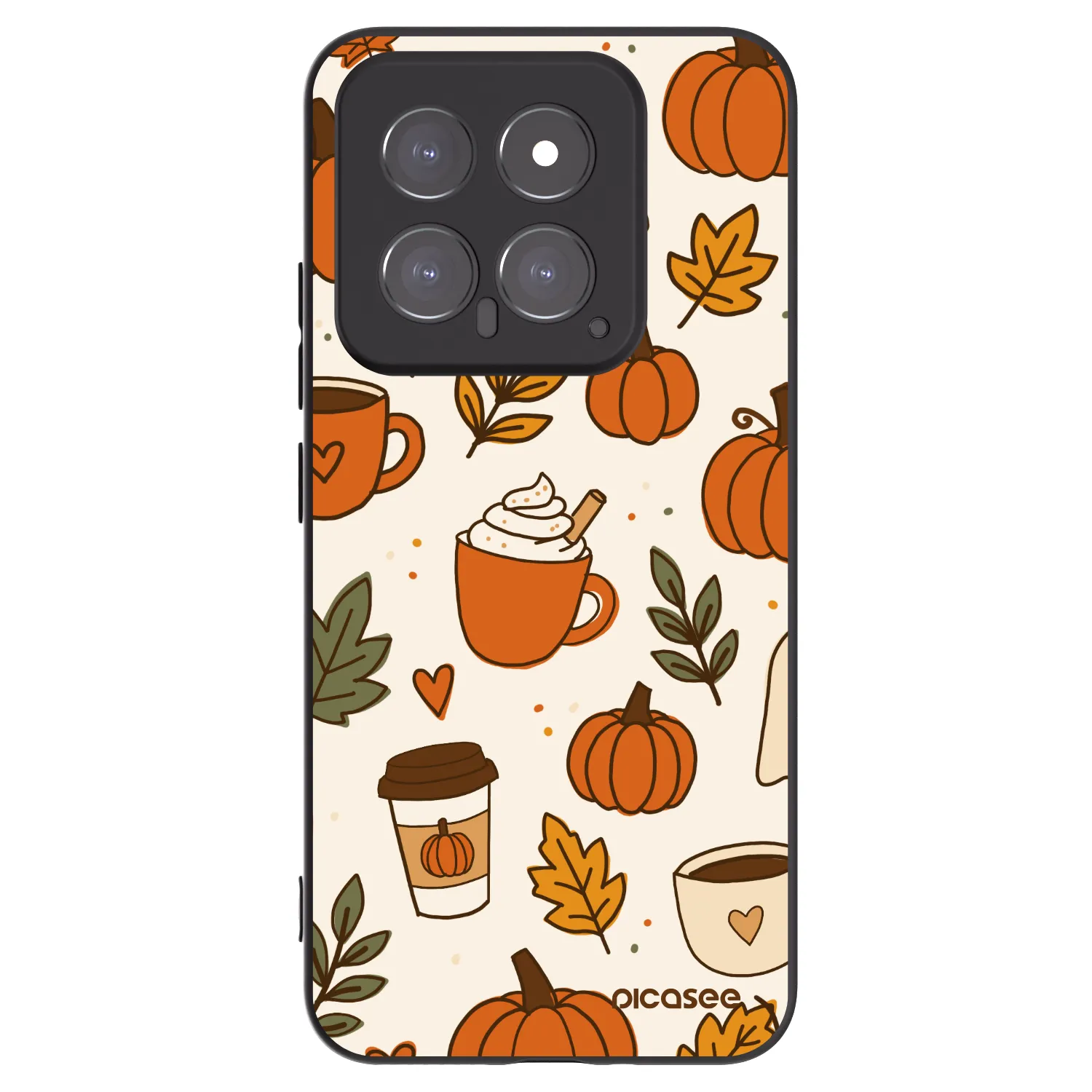 Picasee silikónový čierny obal pre Xiaomi 14 - Fall vibes