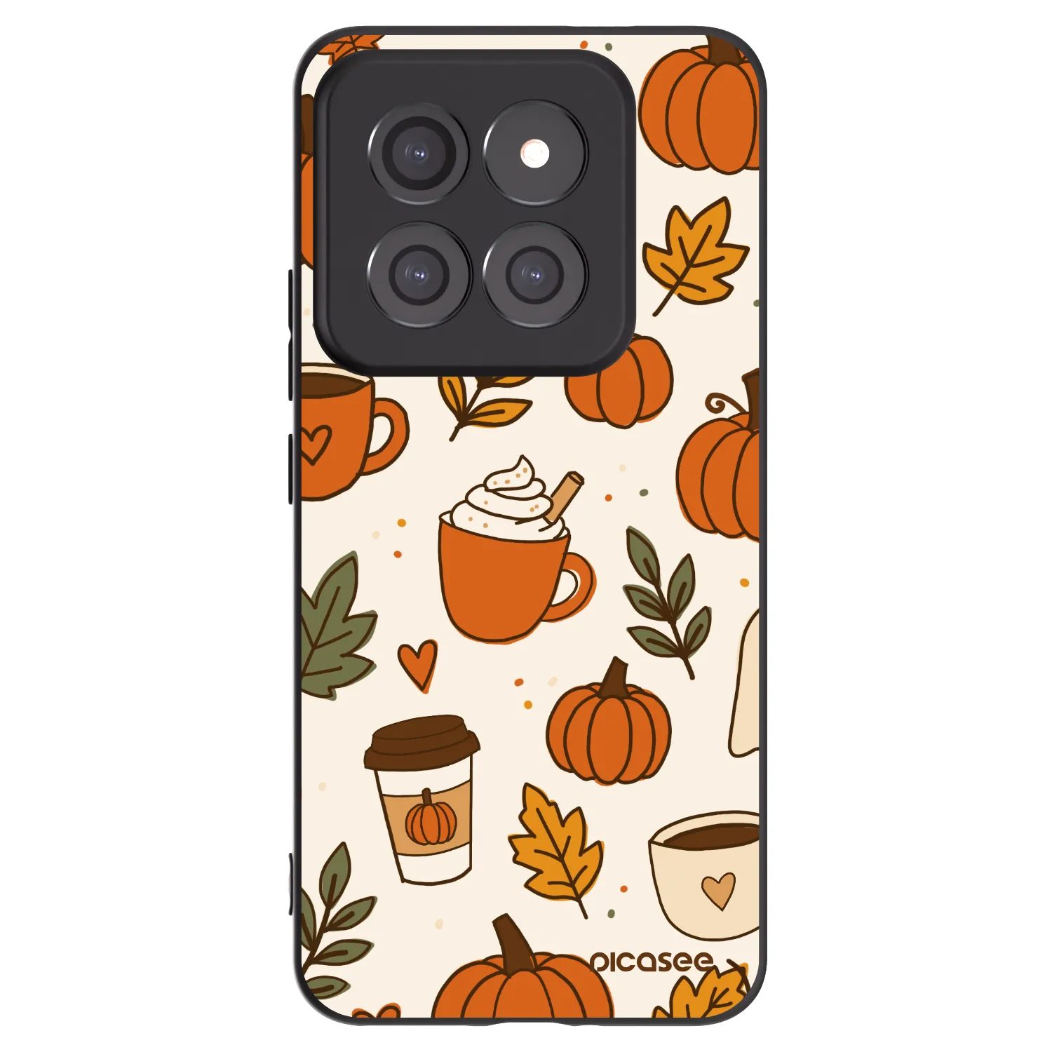 Picasee silikónový čierny obal pre Xiaomi 14 Pro - Fall vibes