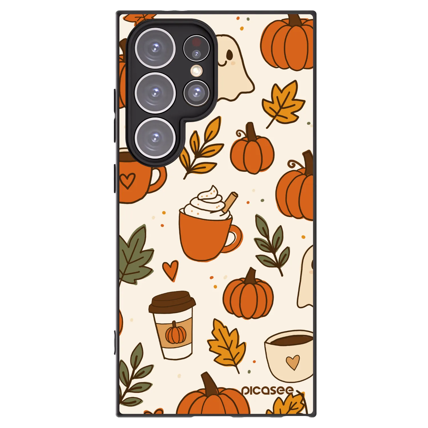 Picasee silikónový čierny obal pre Samsung Galaxy S24 Ultra S928B 5G - Fall vibes
