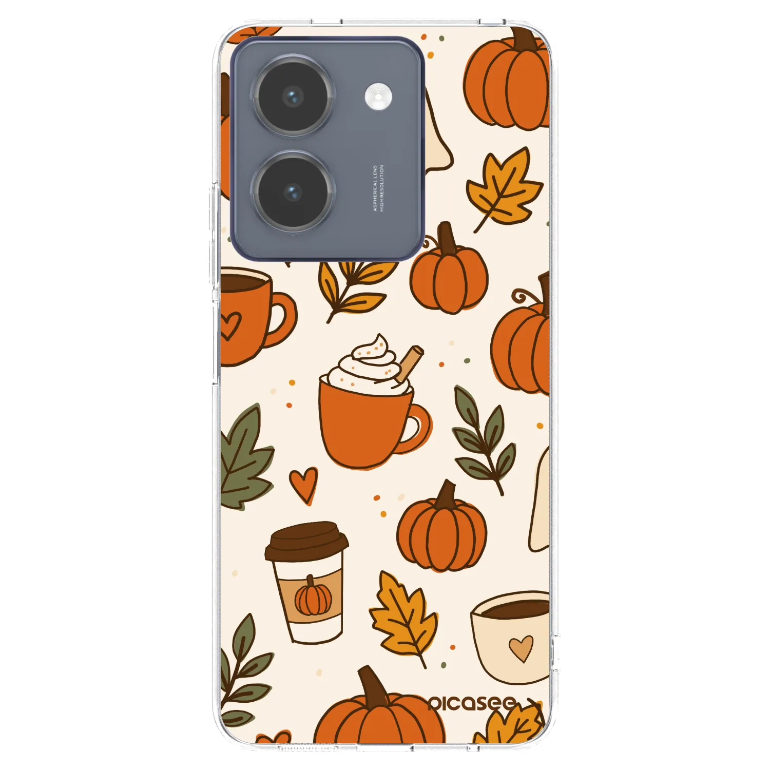 Picasee silikónový prehľadný obal pre Vivo Y36 4G - Fall vibes