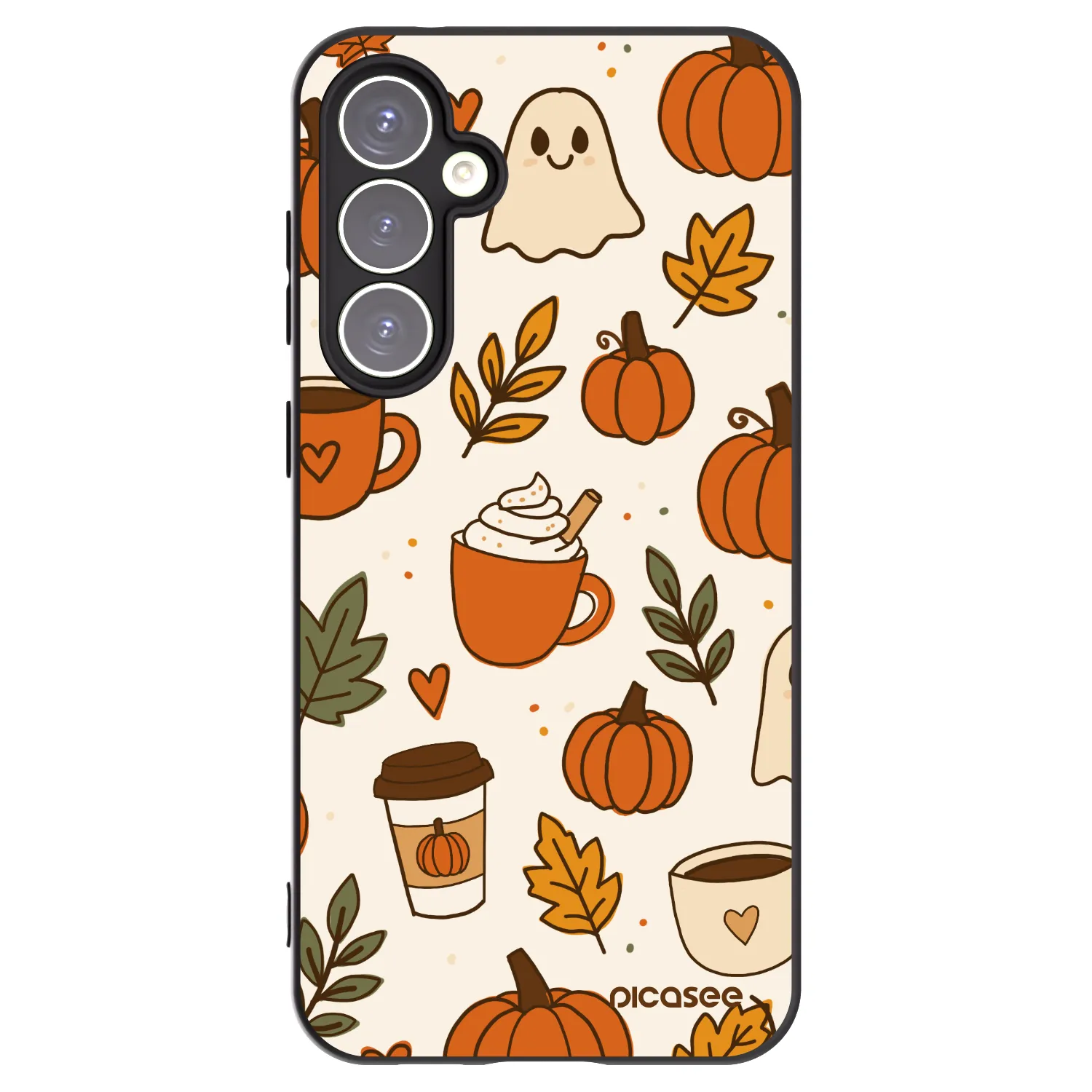 Picasee silikónový čierny obal pre Samsung Galaxy S23 FE S711B - Fall vibes