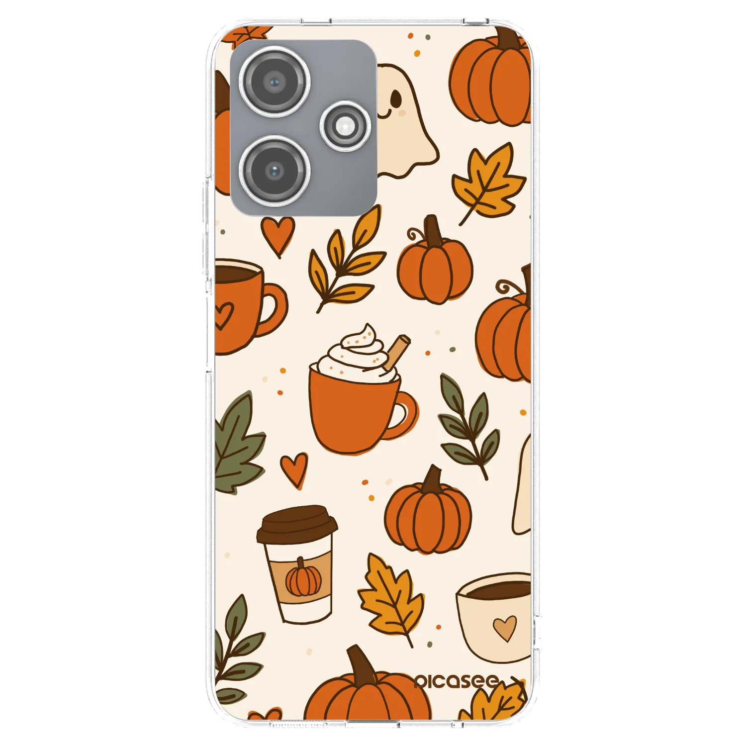 Picasee silikónový prehľadný obal pre Xiaomi Redmi 12 5G - Fall vibes
