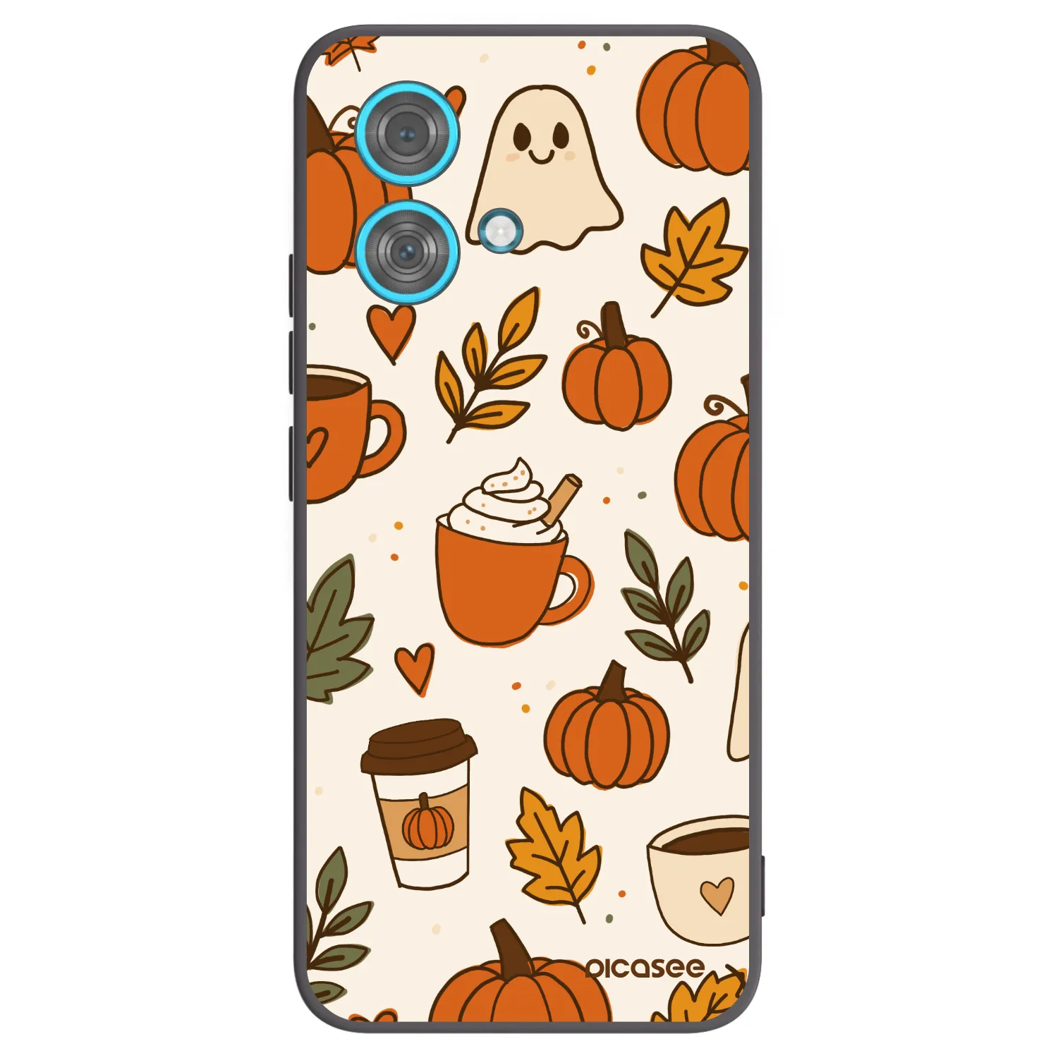 Picasee silikónový čierny obal pre Motorola Edge 40 Neo - Fall vibes