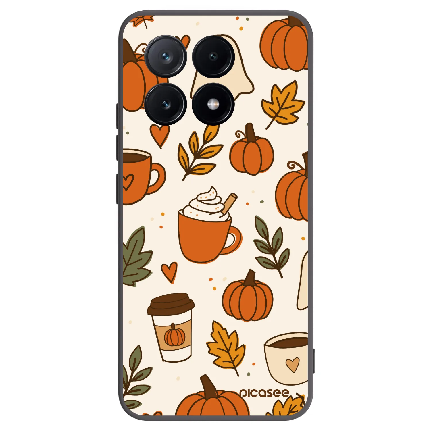 Picasee silikónový čierny obal pre Xiaomi Poco X6 Pro - Fall vibes