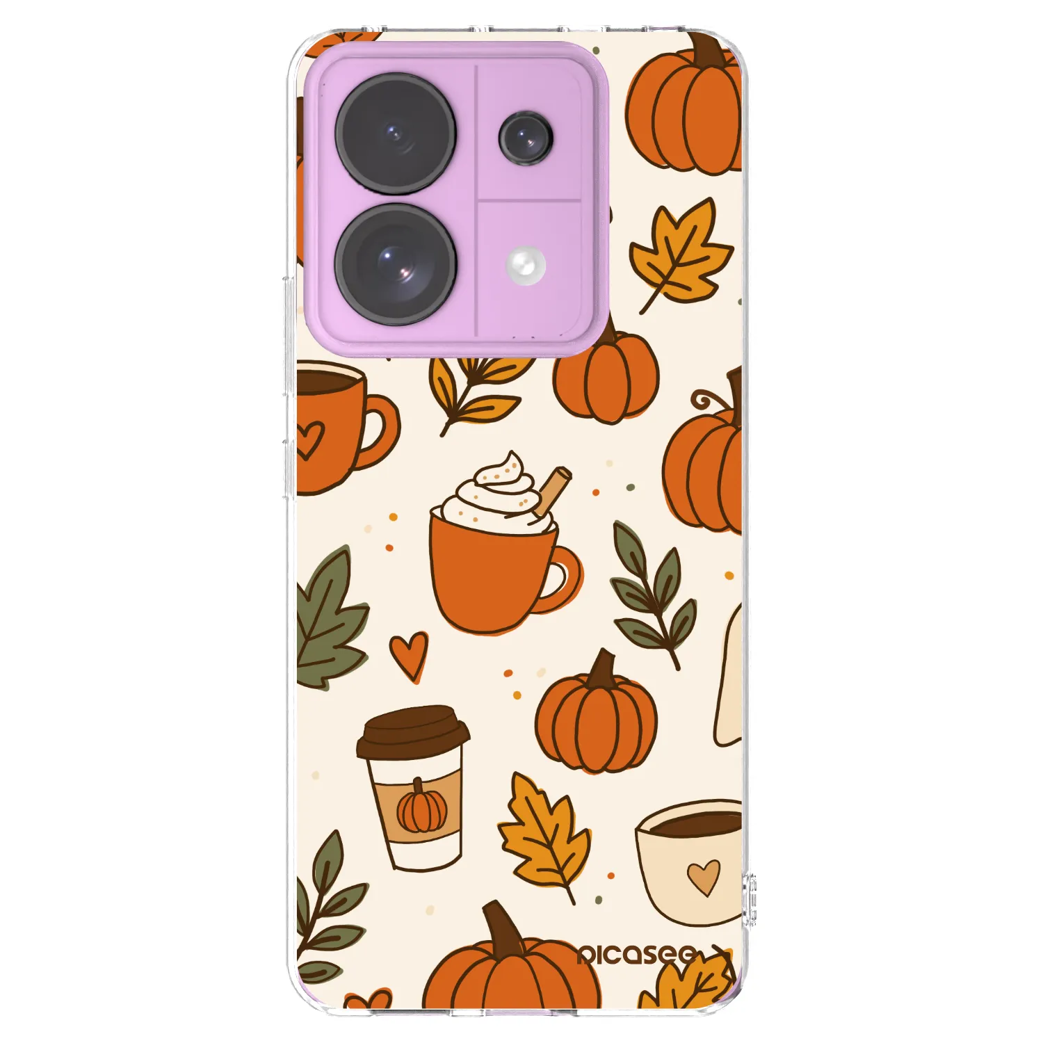 Picasee silikónový prehľadný obal pre Xiaomi Redmi Note 13 Pro 5G - Fall vibes