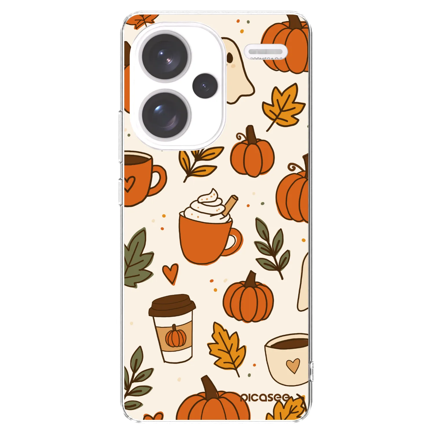 Picasee silikónový prehľadný obal pre Xiaomi Redmi Note 13 Pro+ 5G - Fall vibes