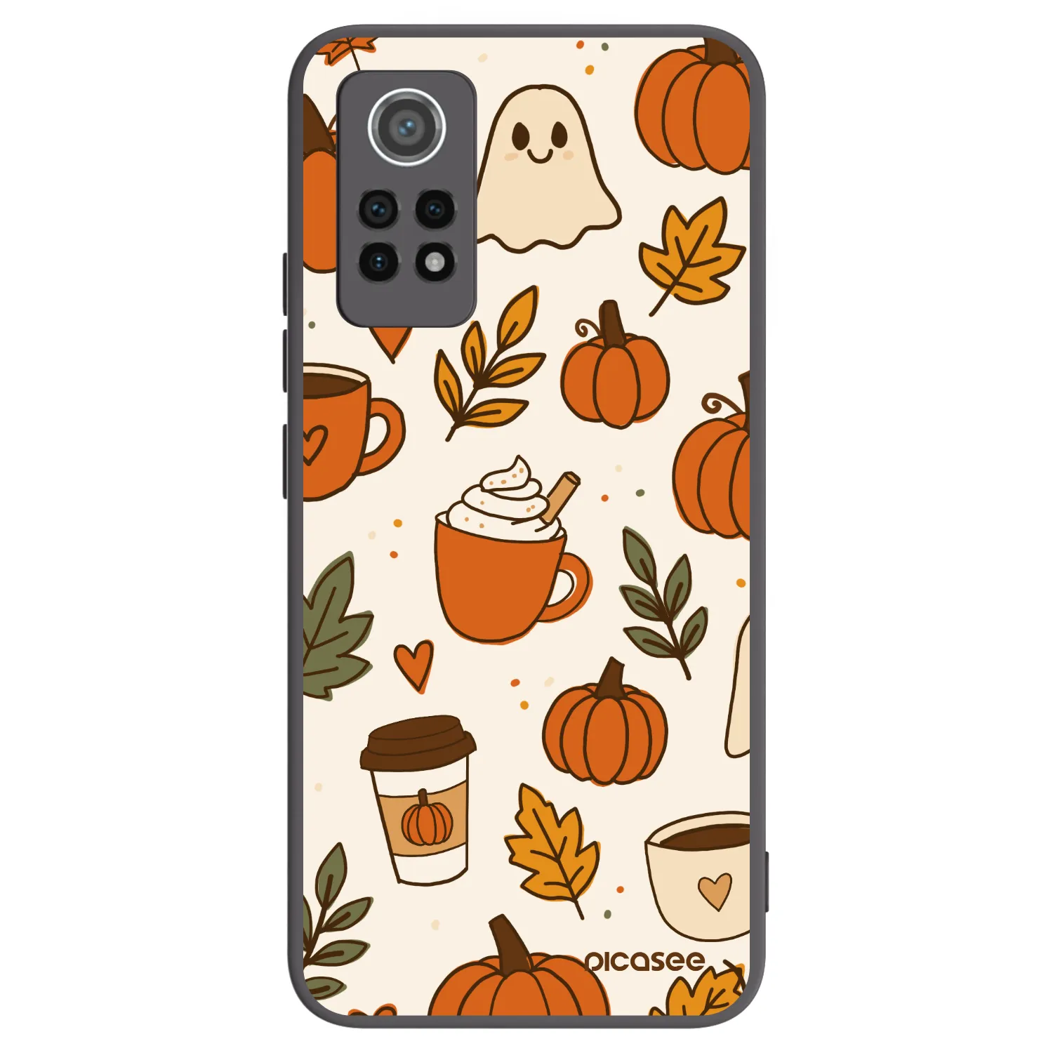 Picasee silikónový čierny obal pre Xiaomi Redmi Note 12 Pro 4G - Fall vibes