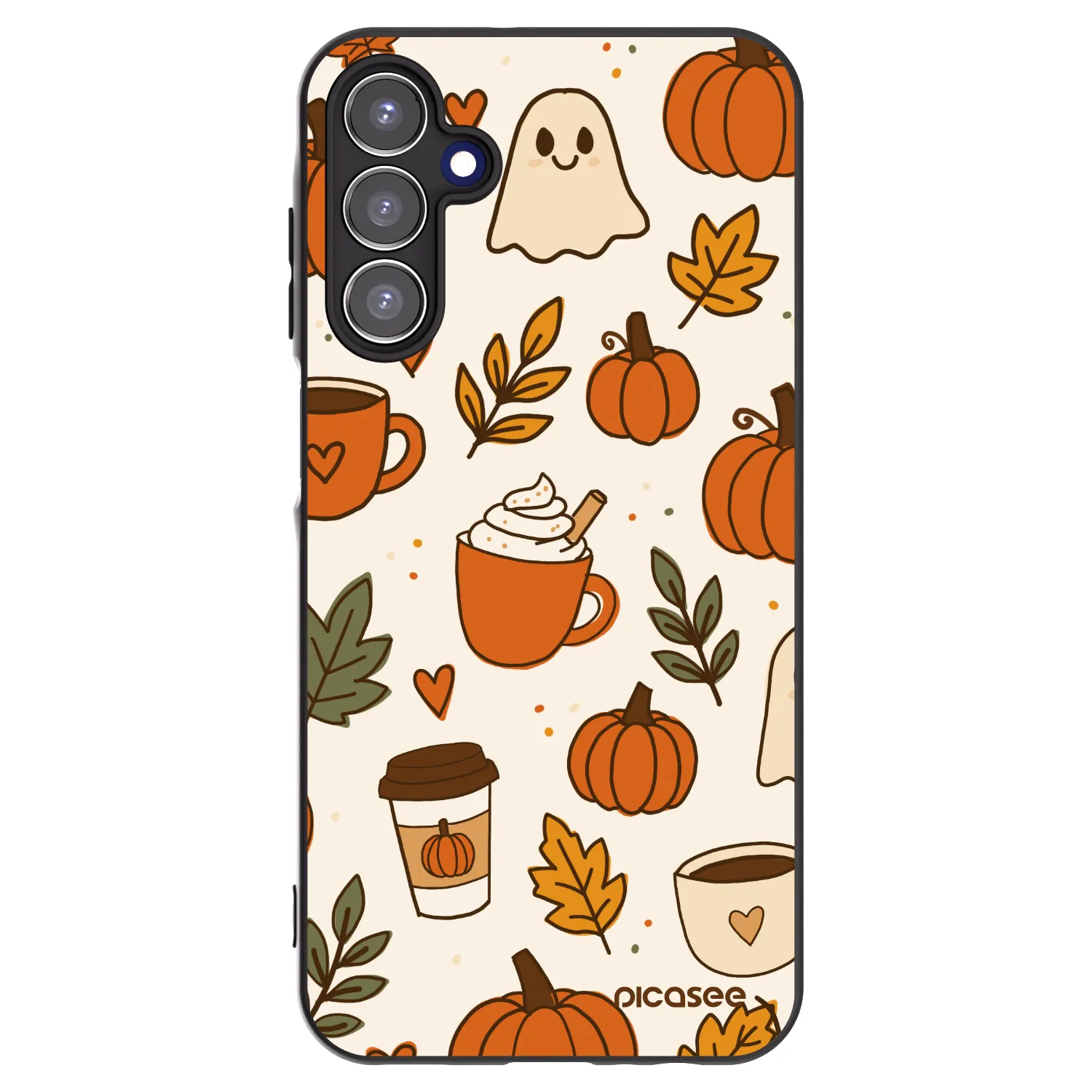 Picasee silikónový čierny obal pre Samsung Galaxy A15 A156B 5G - Fall vibes