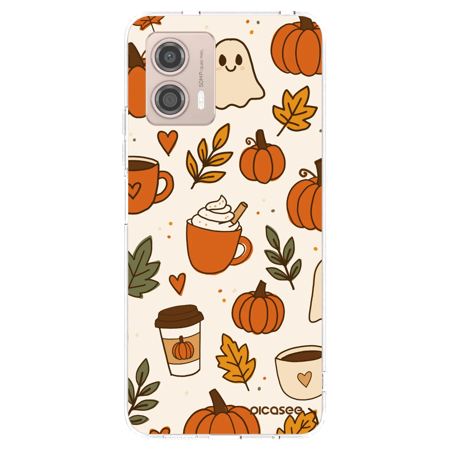 Picasee silikónový prehľadný obal pre Motorola Moto G53 5G - Fall vibes