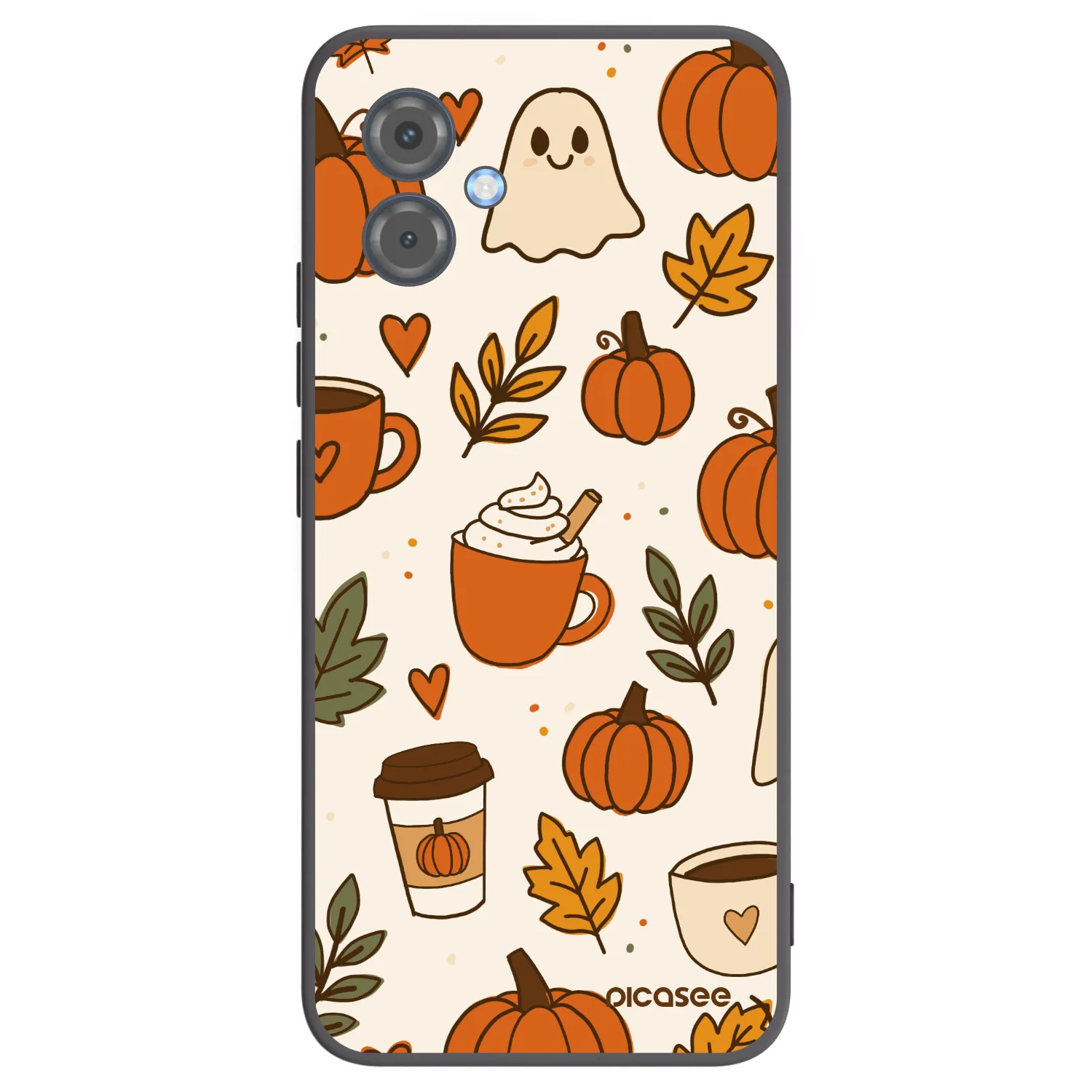 Picasee silikónový čierny obal pre Motorola Moto G14 - Fall vibes
