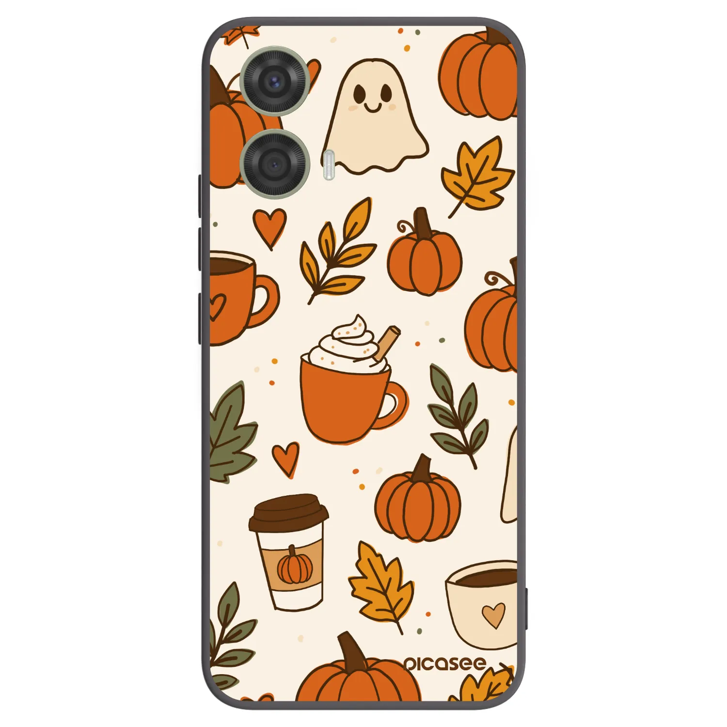 Picasee silikónový čierny obal pre Motorola Moto G24 - Fall vibes