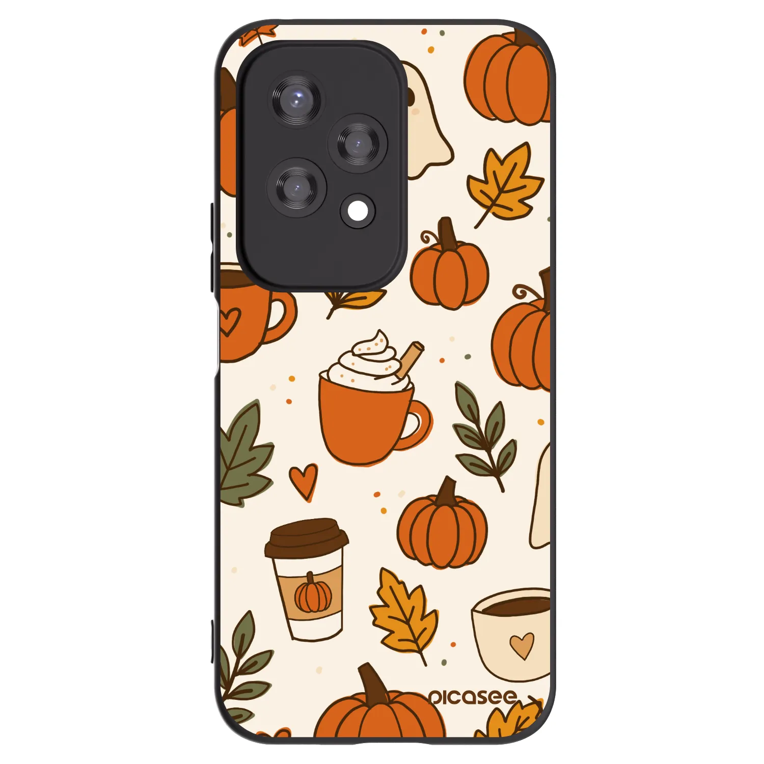 Picasee silikónový čierny obal pre Honor 200 Lite - Fall vibes