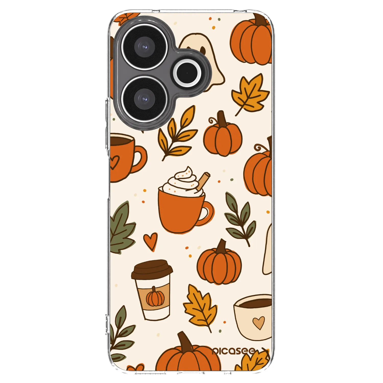 Picasee silikónový prehľadný obal pre Xiaomi Redmi 13 4G - Fall vibes