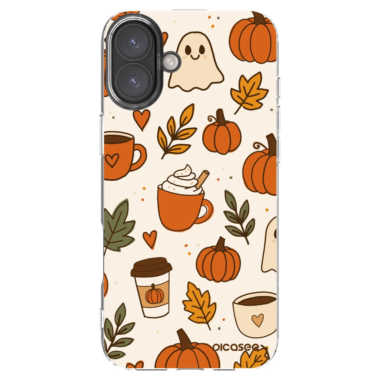 Picasee silikónový prehľadný obal pre Apple iPhone 16 Plus - Fall vibes