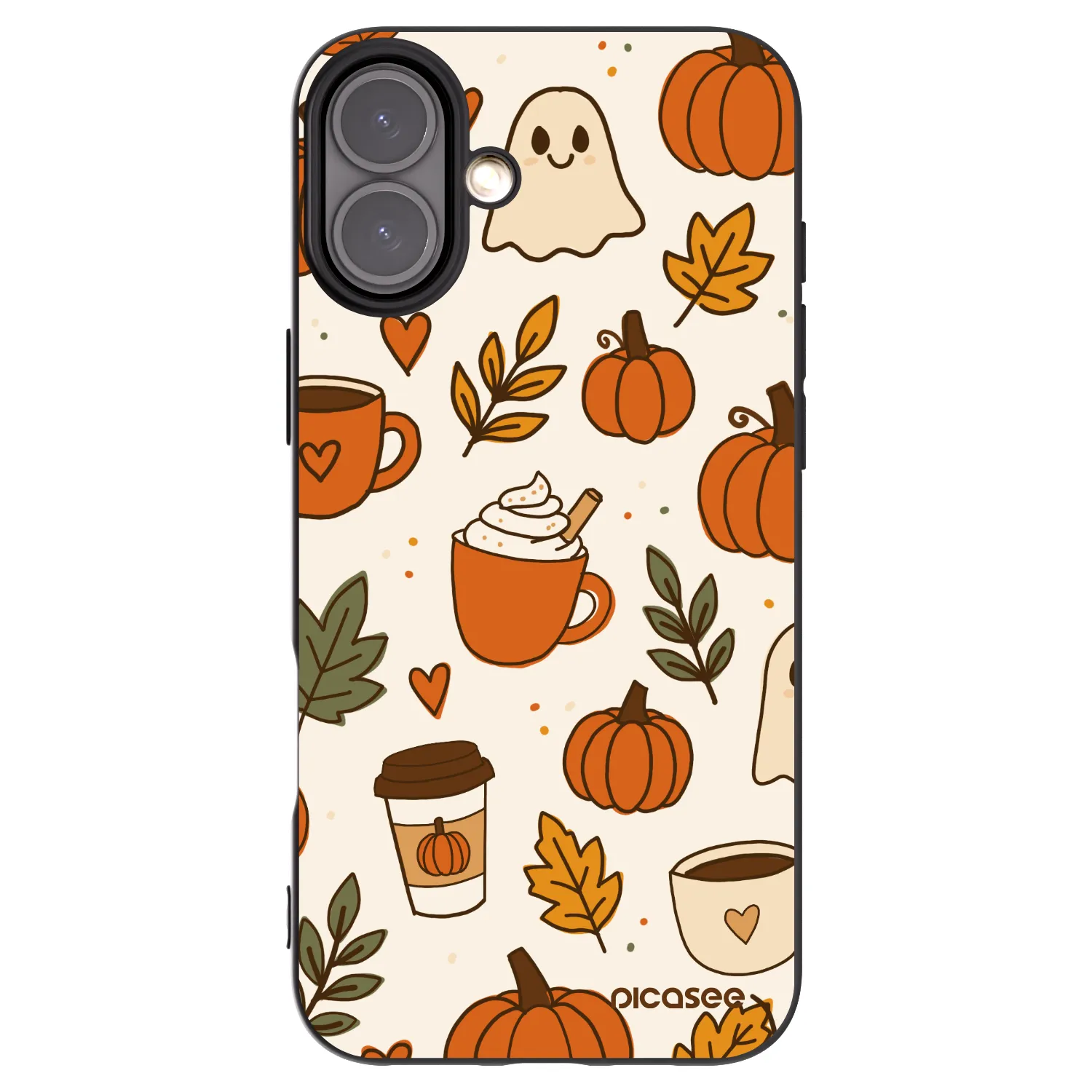 Picasee silikónový čierny obal pre Apple iPhone 16 Plus - Fall vibes
