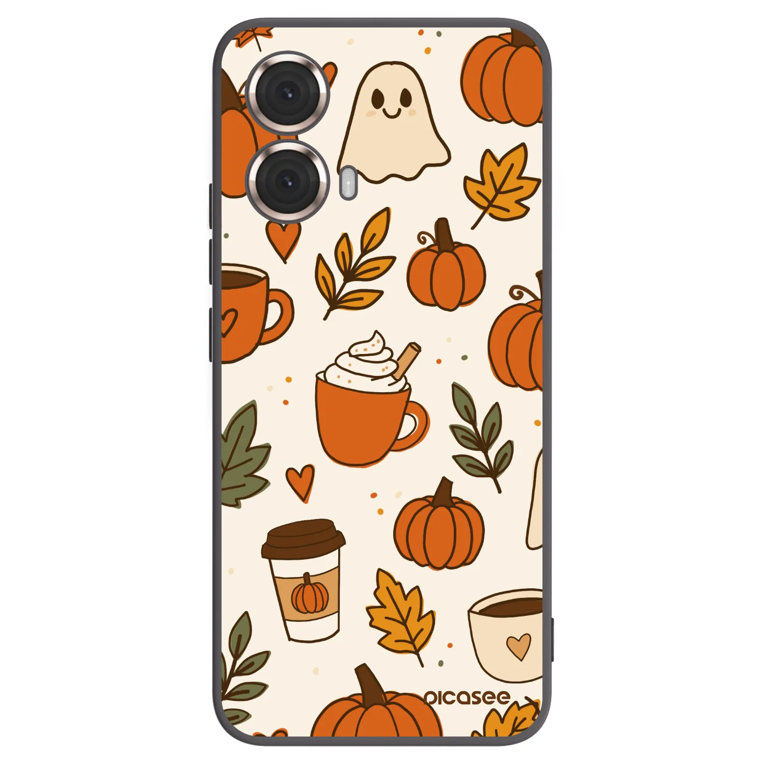 Picasee silikónový čierny obal pre Motorola Moto G85 - Fall vibes