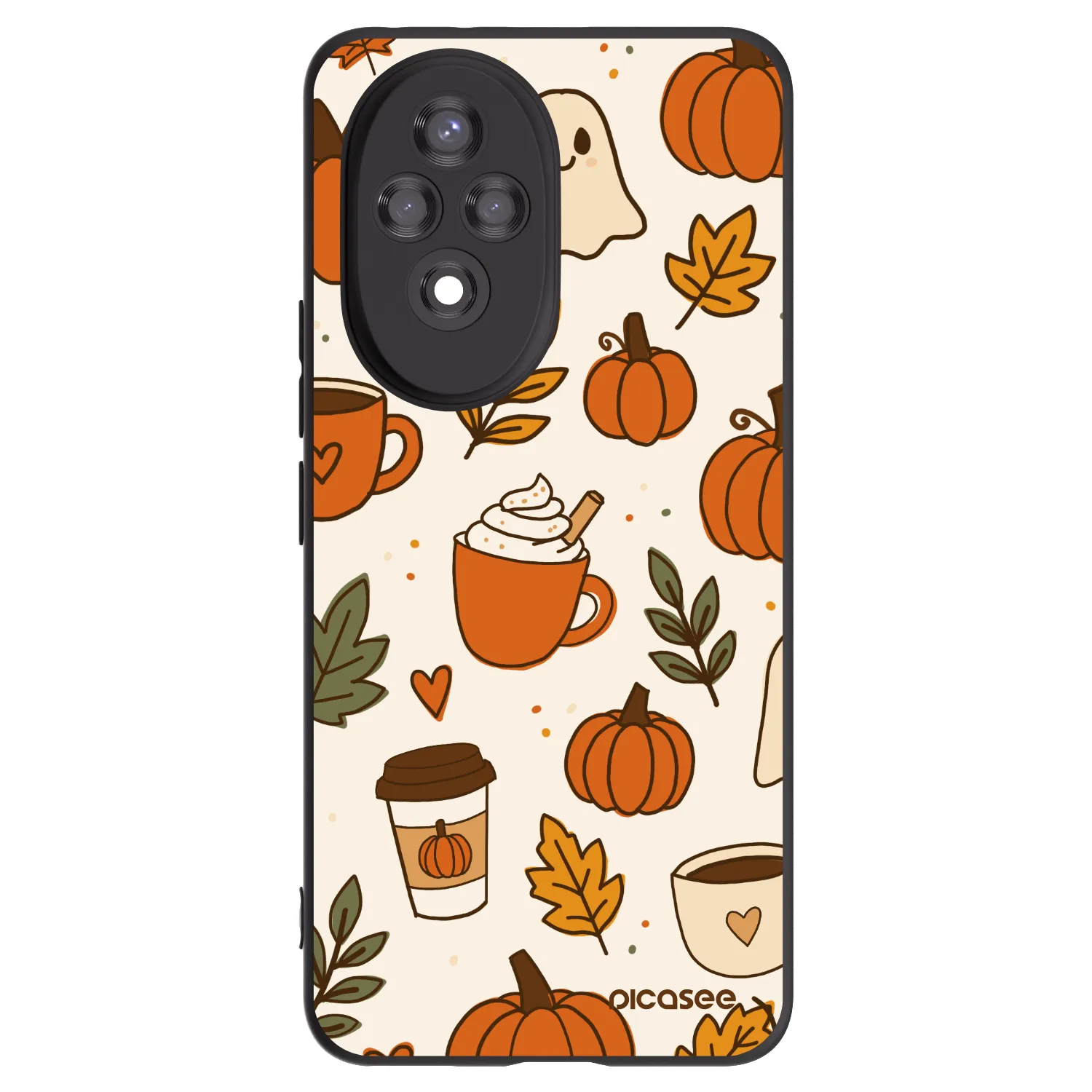 Picasee silikónový čierny obal pre Honor 200 Pro 5G - Fall vibes