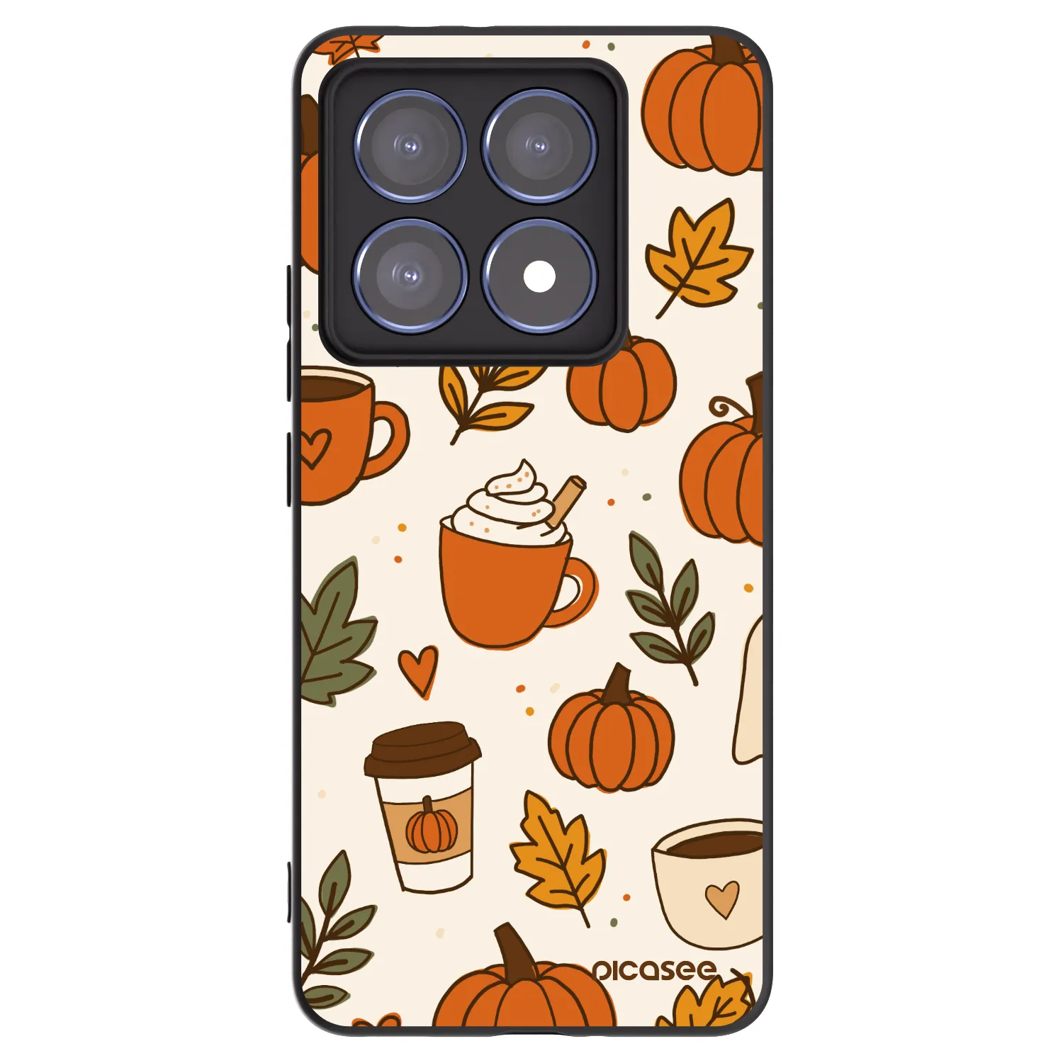 Picasee silikónový čierny obal pre Xiaomi 14T Pro - Fall vibes