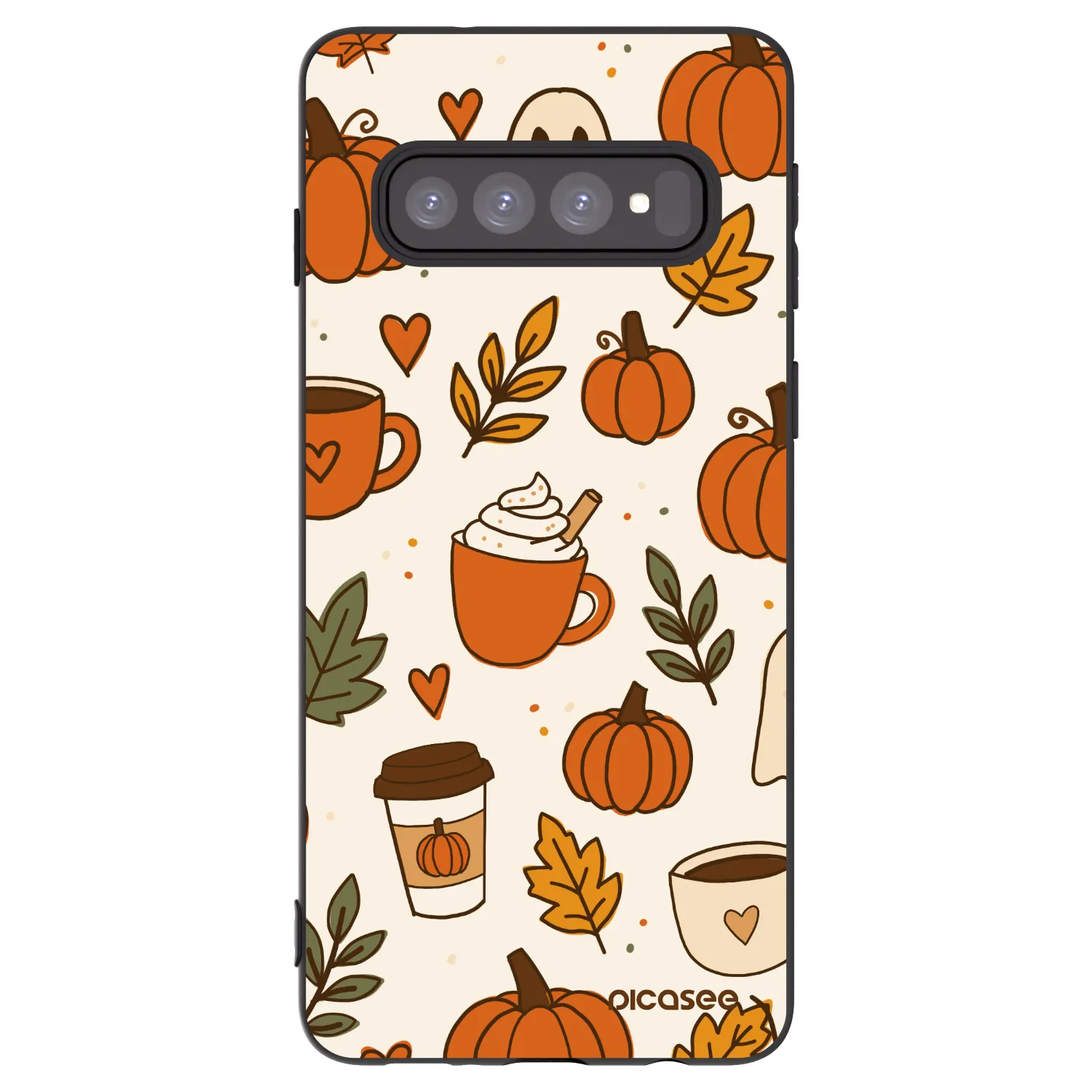 Picasee silikónový čierny obal pre Samsung Galaxy S10 G973 - Fall vibes