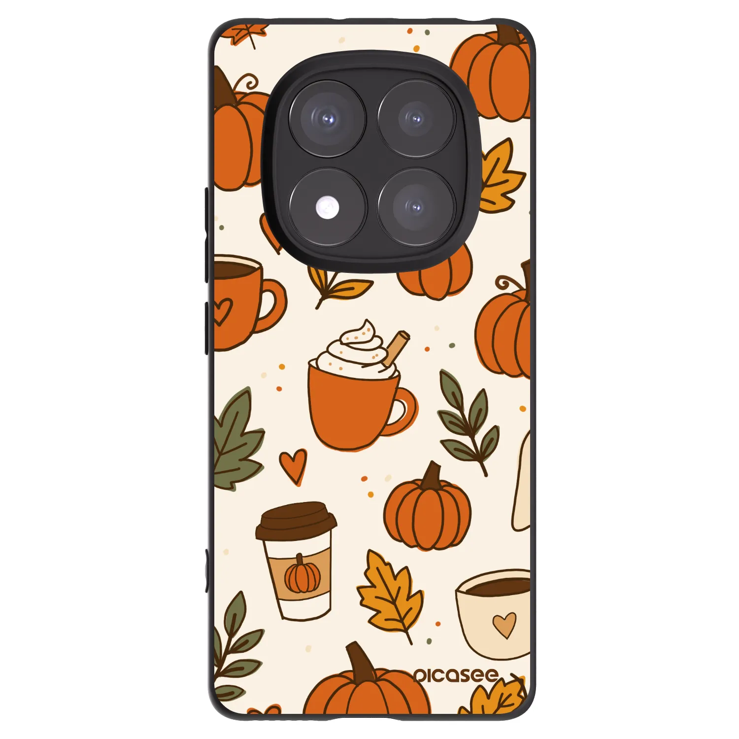 Picasee silikónový čierny obal pre Xiaomi Redmi Note 14 Pro 5G - Fall vibes