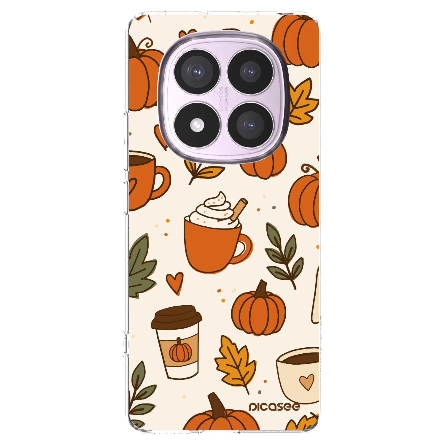Picasee silikónový prehľadný obal pre Xiaomi Redmi Note 14 Pro 5G - Fall vibes