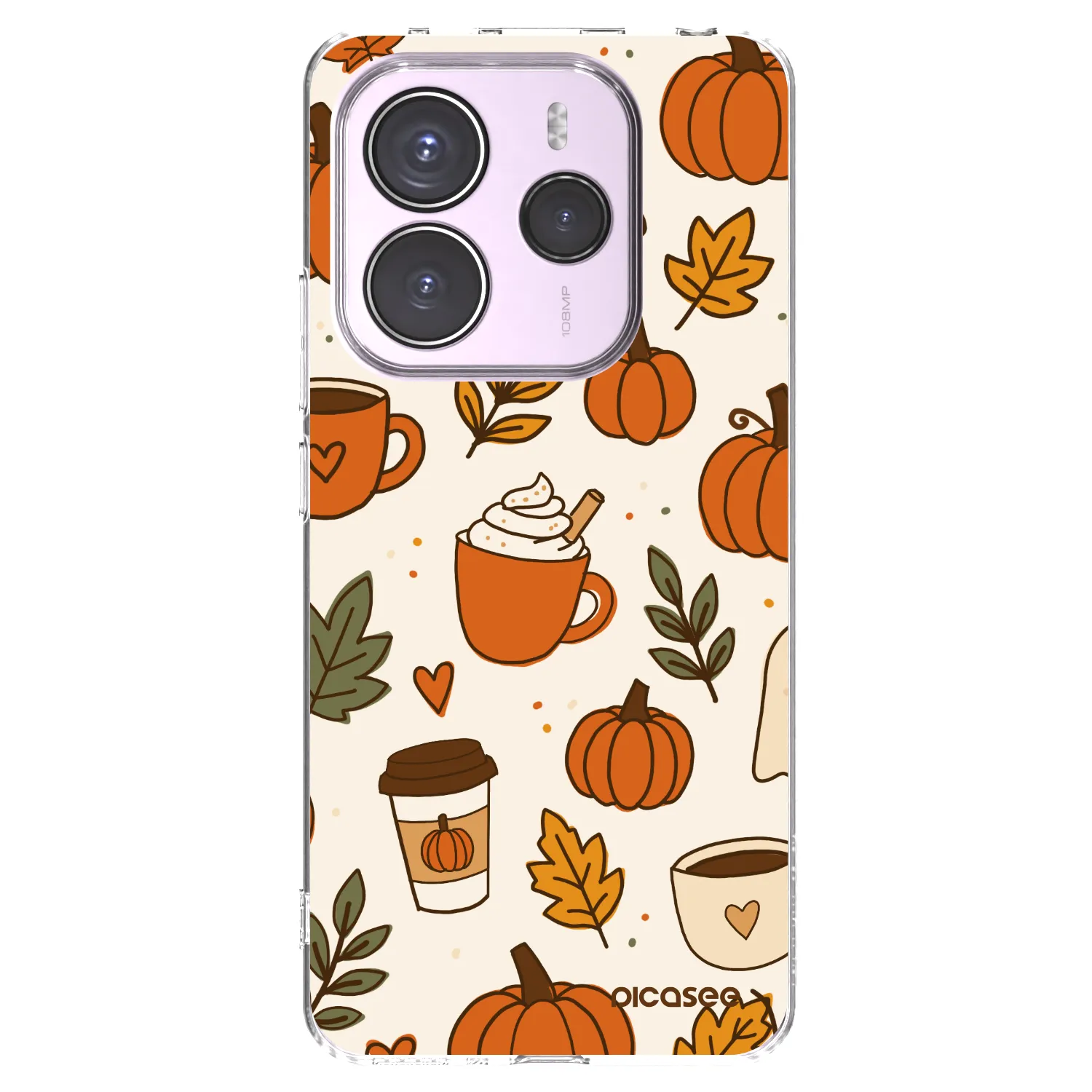 Picasee silikónový prehľadný obal pre Xiaomi Redmi Note 14 5G - Fall vibes