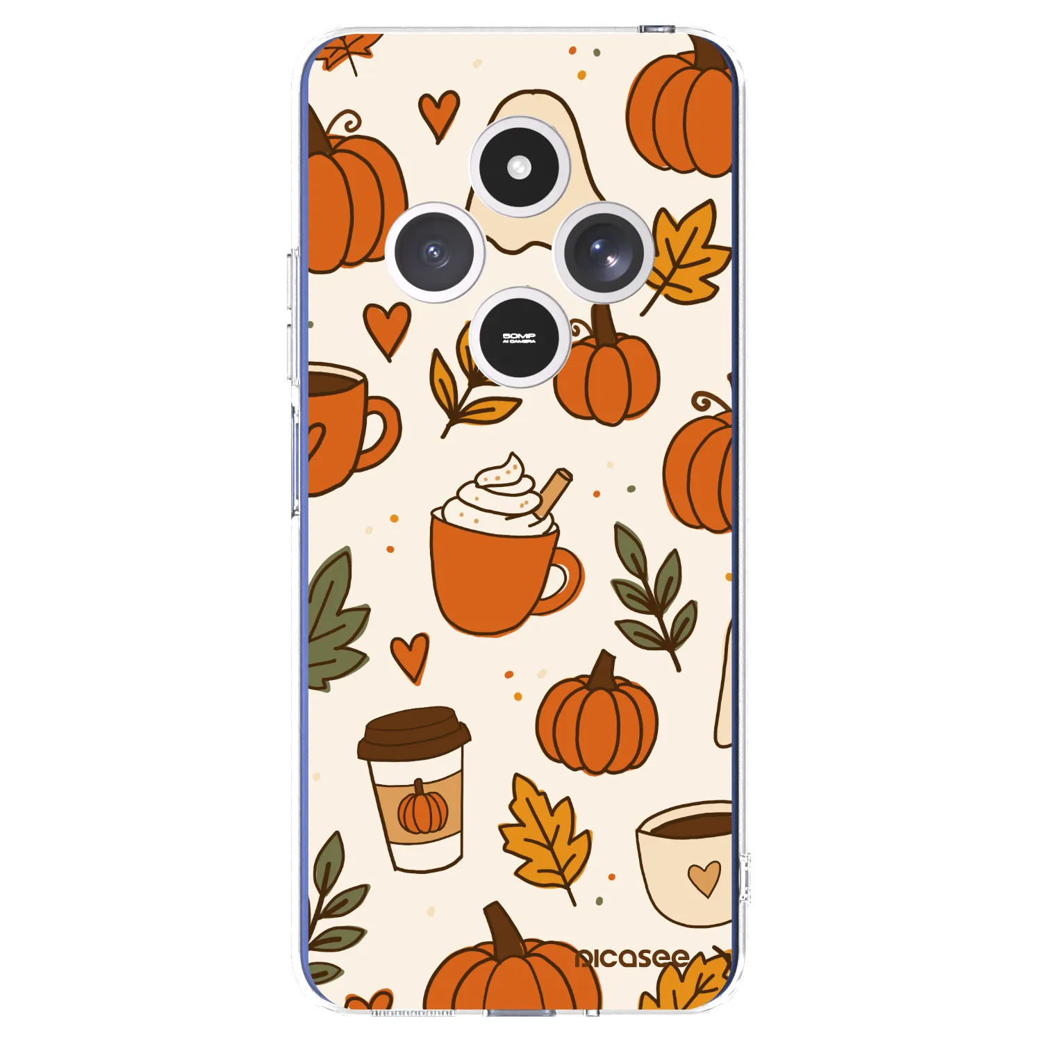 Picasee silikónový prehľadný obal pre Xiaomi Redmi 14C - Fall vibes