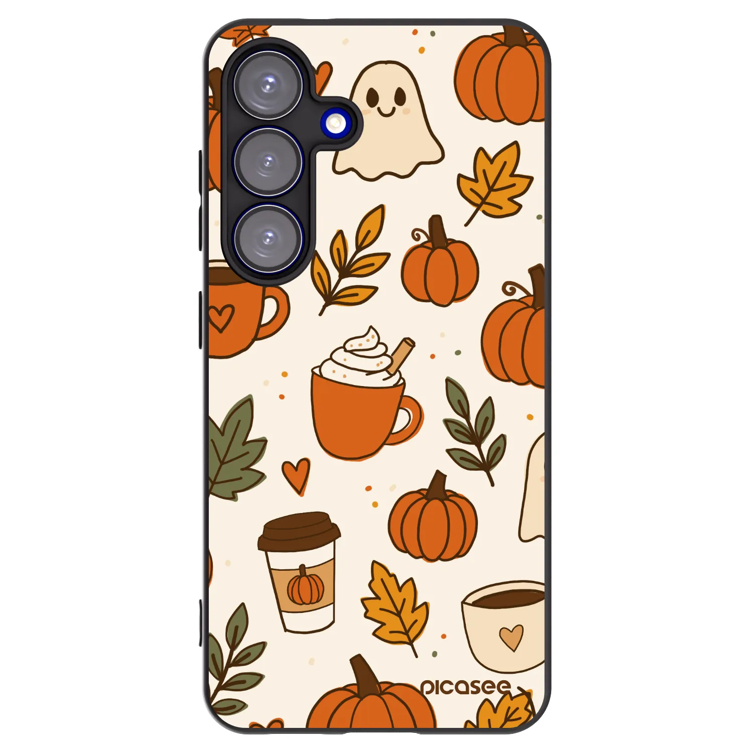 Picasee silikónový čierny obal pre Samsung Galaxy S25 5G - Fall vibes