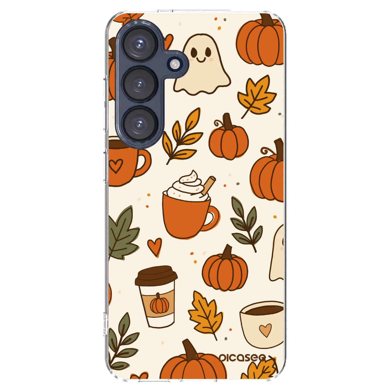 Picasee silikónový prehľadný obal pre Samsung Galaxy S25 5G - Fall vibes