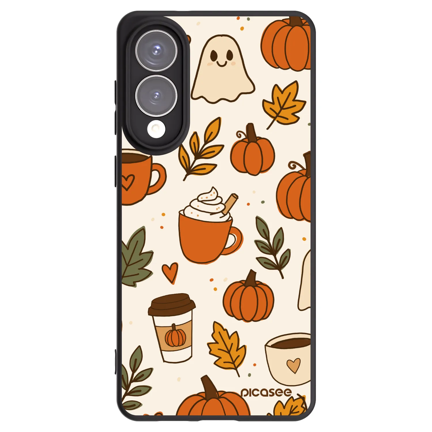 Picasee silikónový čierny obal pre Samsung Galaxy S25 Edge 5G - Fall vibes