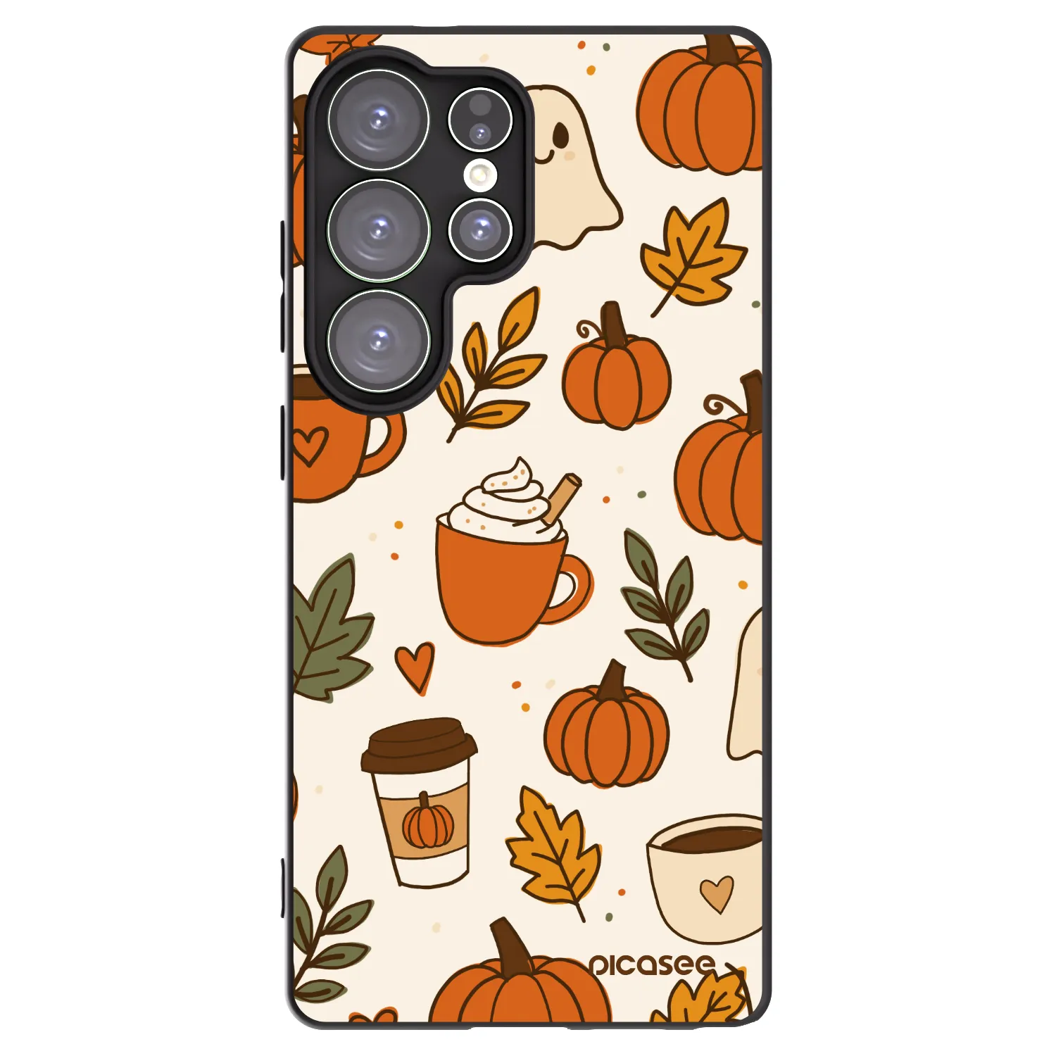 Picasee silikónový čierny obal pre Samsung Galaxy S25 Ultra 5G - Fall vibes