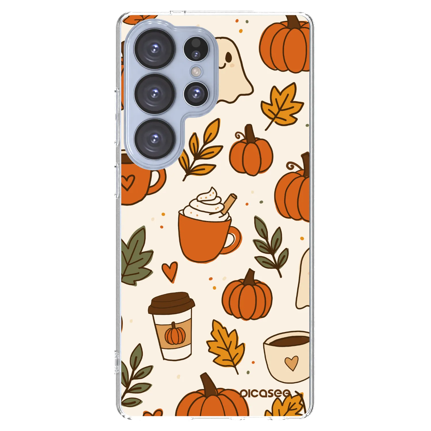Picasee silikónový prehľadný obal pre Samsung Galaxy S25 Ultra 5G - Fall vibes